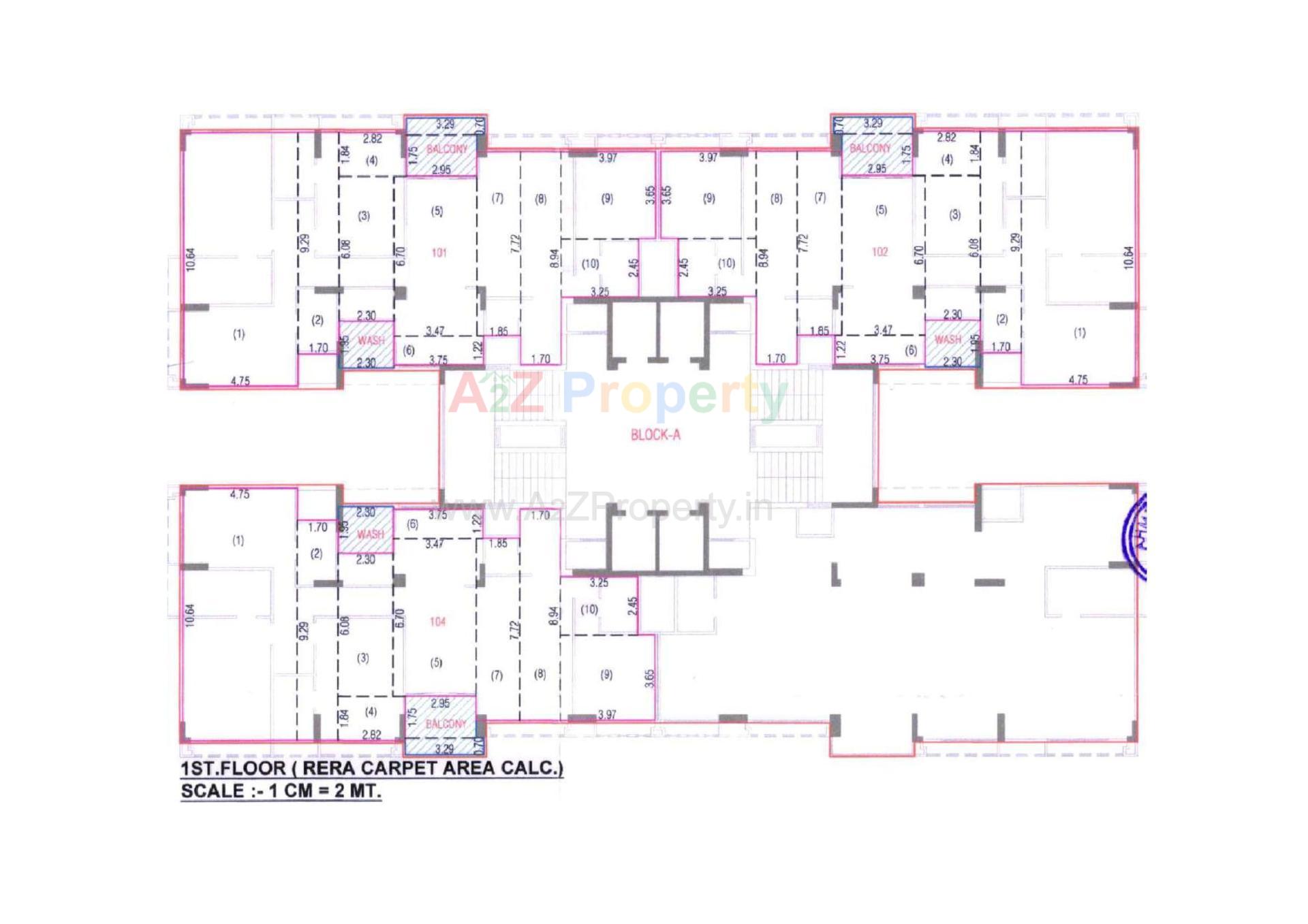 Layout of real estate project Ayaan located at Bodakdev, Ahmedabad, Gujarat