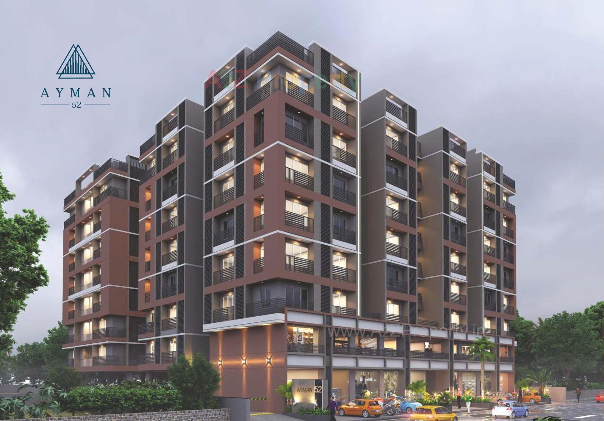 3D Elevation of real estate project Ayman located at Sarkhej, Ahmedabad, Gujarat