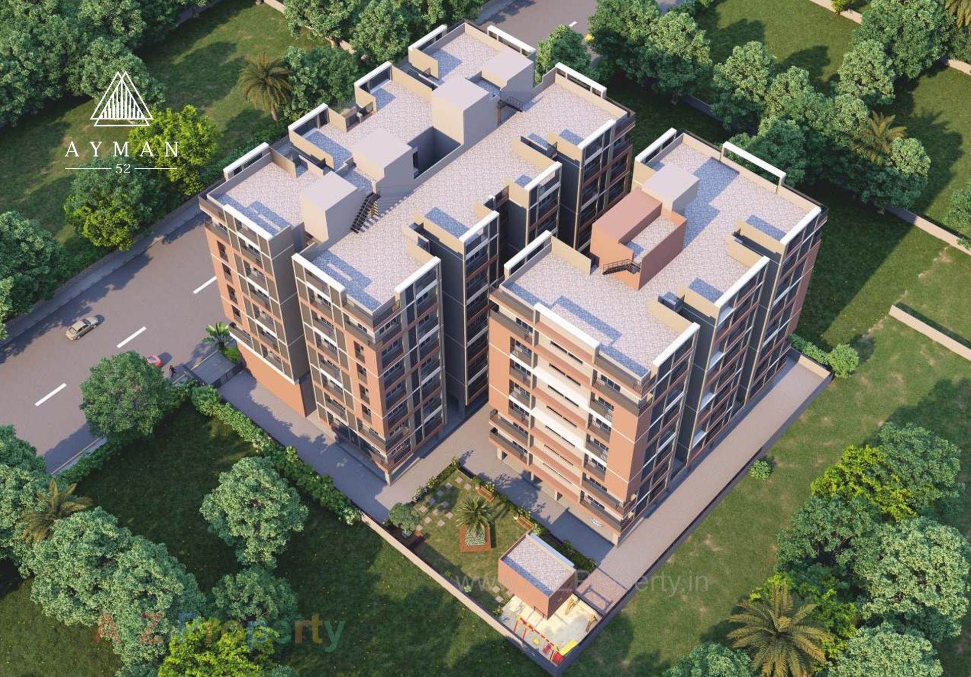3D Elevation of real estate project Ayman located at Sarkhej, Ahmedabad, Gujarat