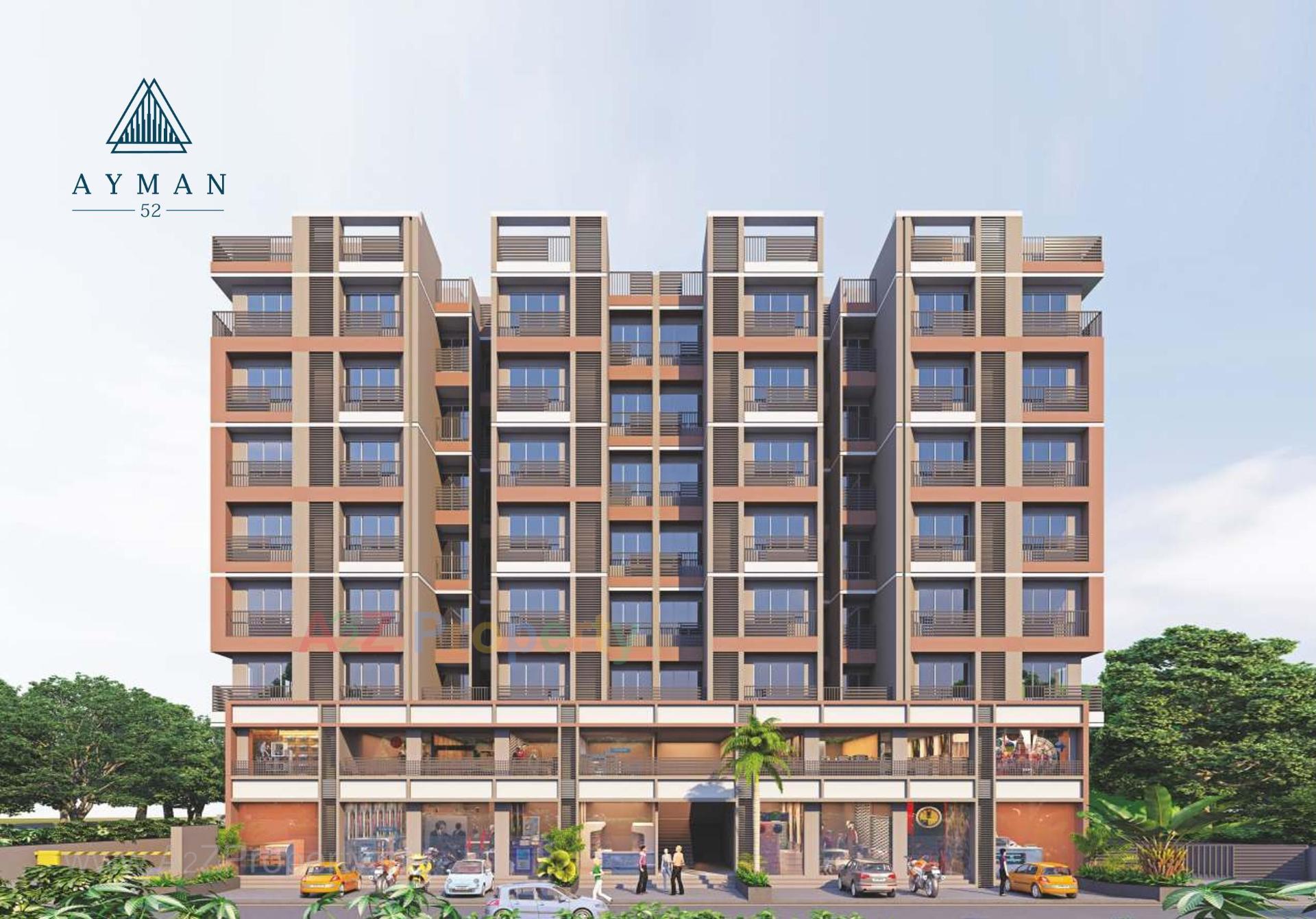 3D Elevation of real estate project Ayman located at Sarkhej, Ahmedabad, Gujarat