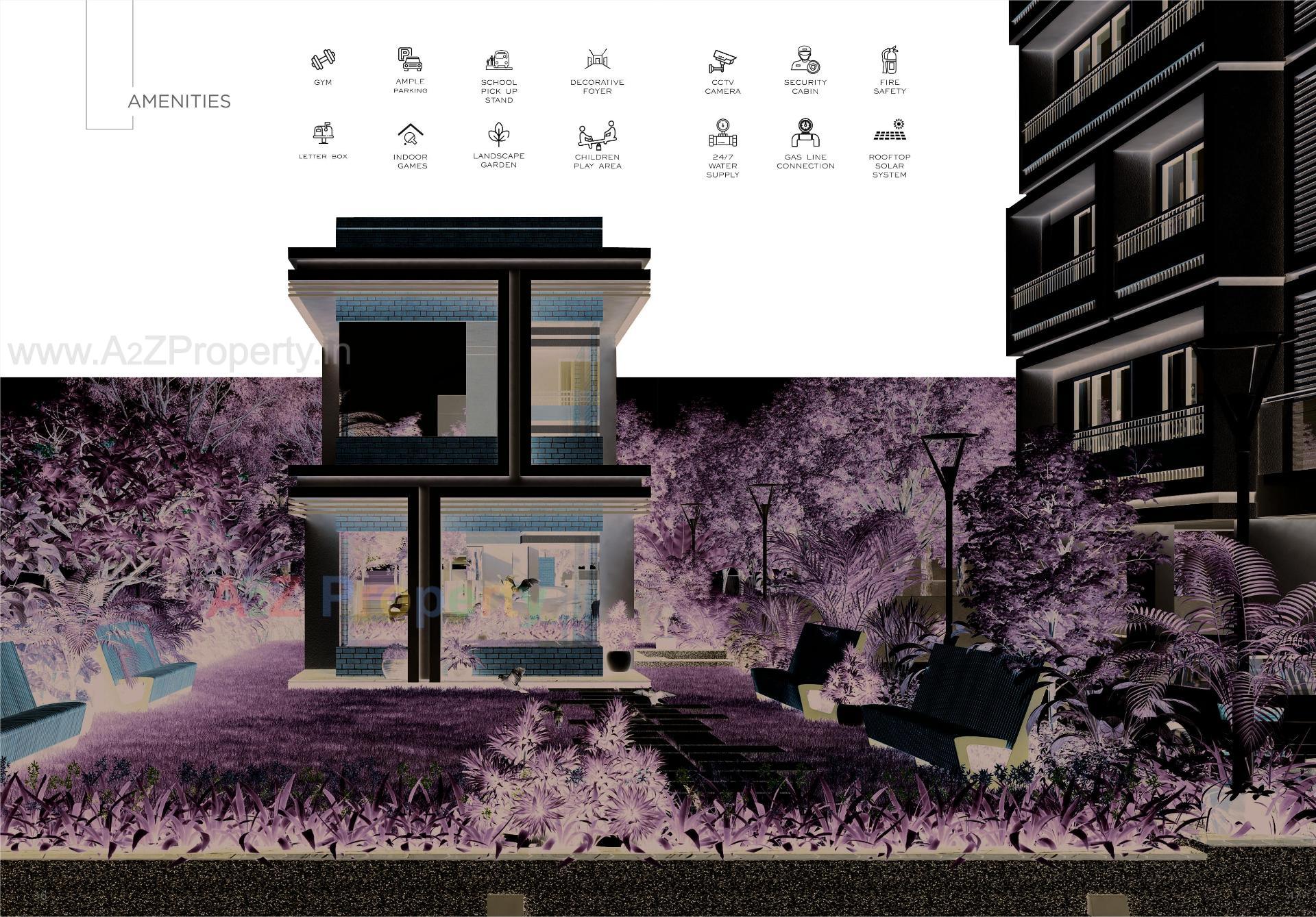 3D Elevation of real estate project Ayman Heights located at Sarkhej, Ahmedabad, Gujarat