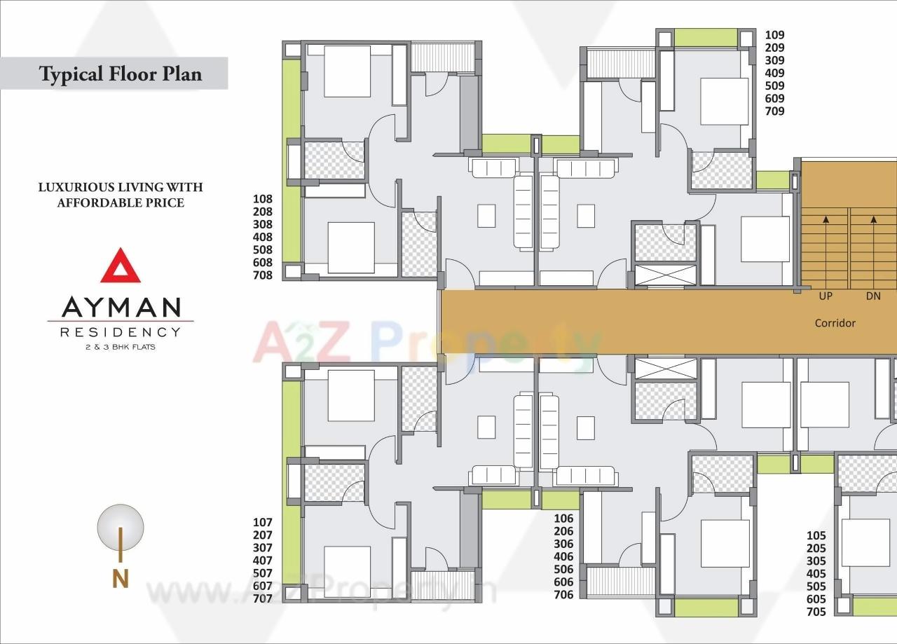 Layout of real estate project Ayman Residency located at Sarkhej, Ahmedabad, Gujarat