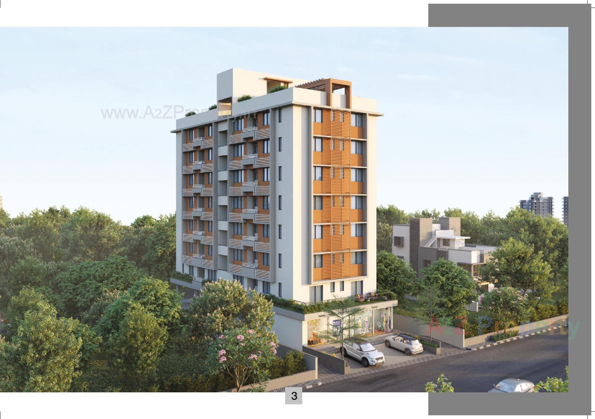 3D Elevation of real estate project B/entice located at Ghuma, Ahmedabad, Gujarat