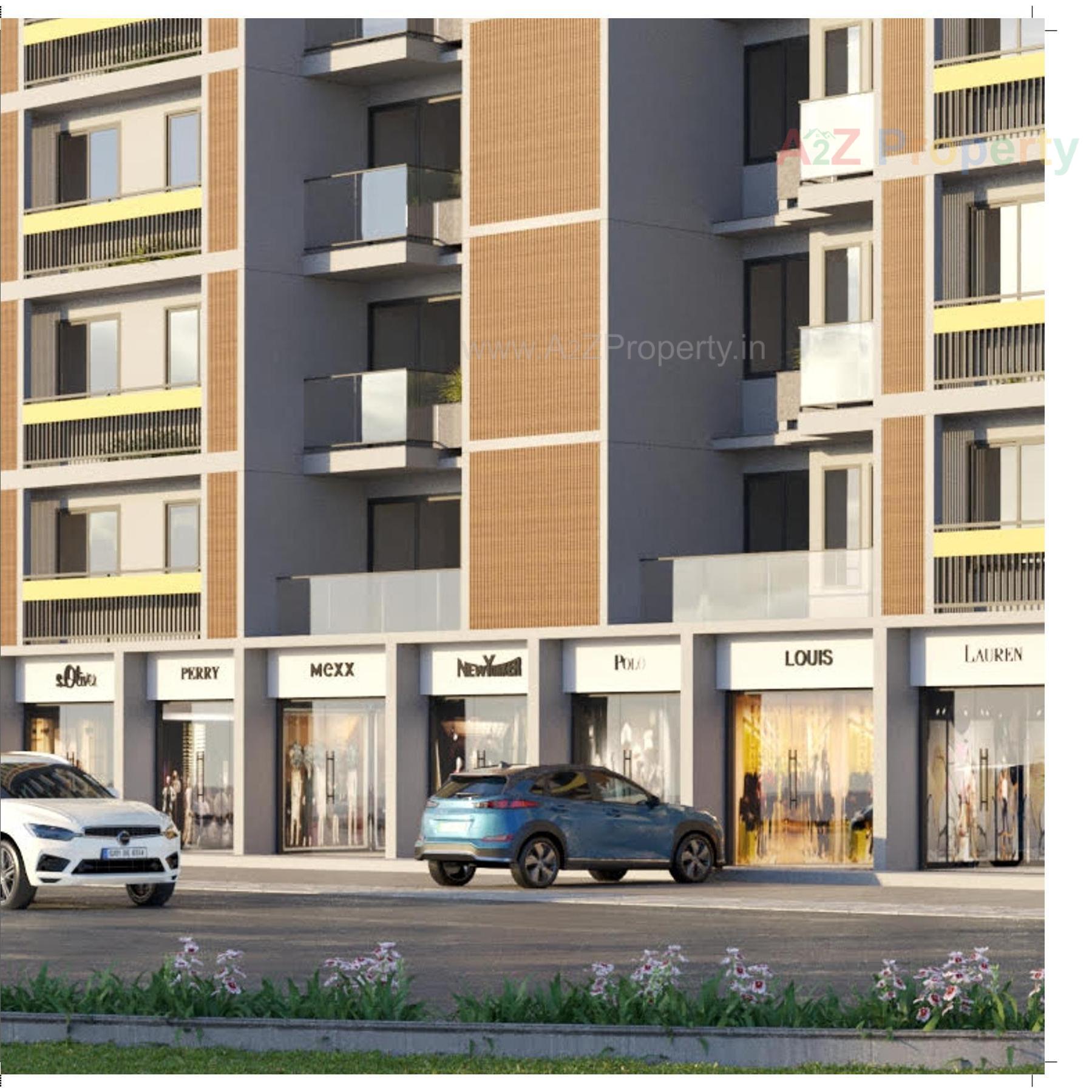 3D Elevation of real estate project B/ethos located at Ghuma, Ahmedabad, Gujarat