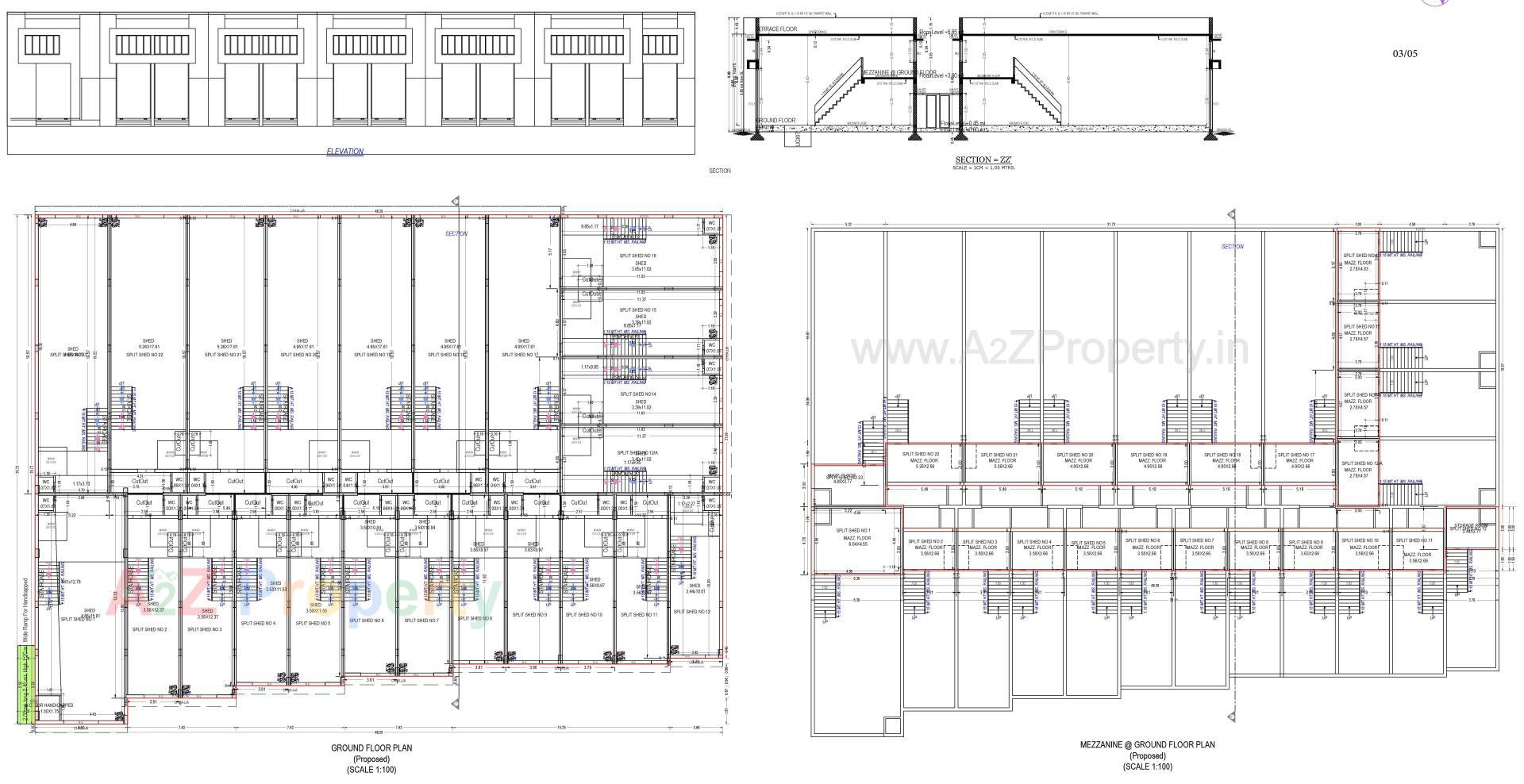 Layout of real estate project B N   Industrial Estate located at Nikol, Ahmedabad, Gujarat