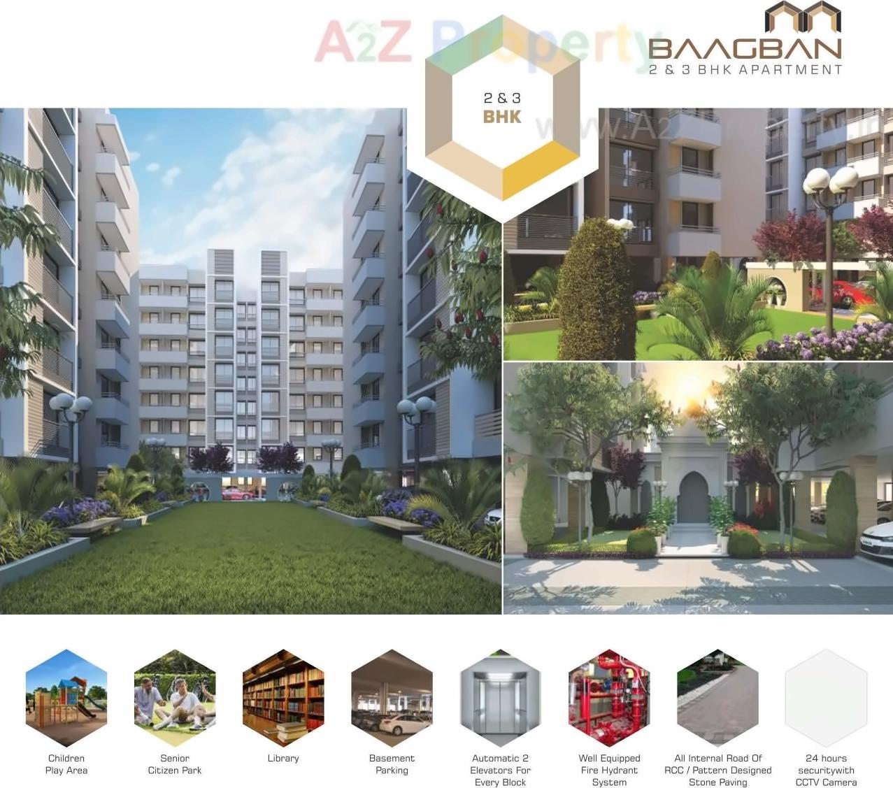 3D Elevation of real estate project Baagban Residency located at City, Ahmedabad, Gujarat