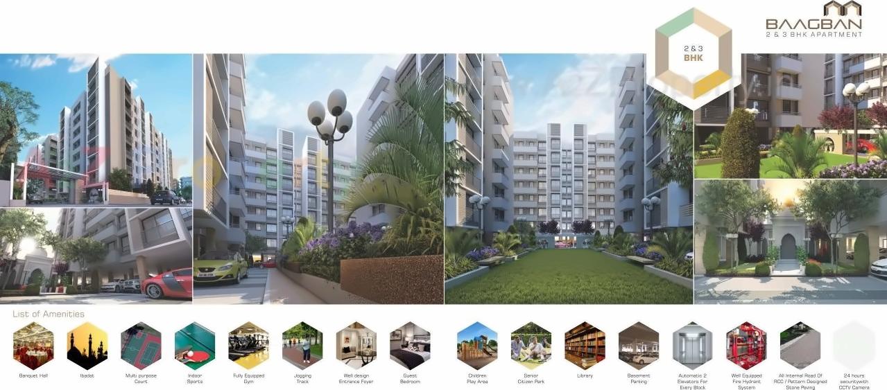 3D Elevation of real estate project Baagban Residency located at City, Ahmedabad, Gujarat