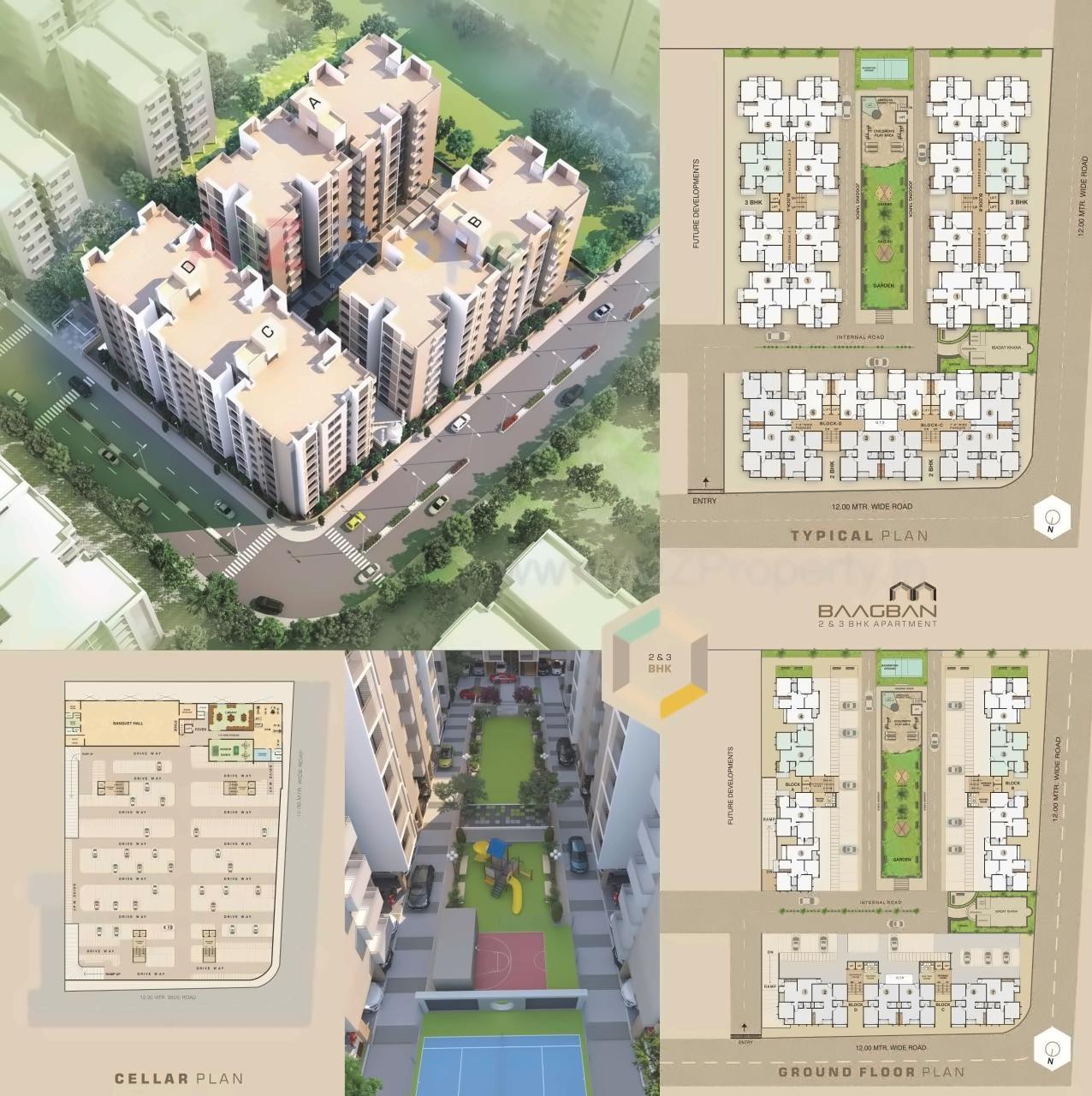 Layout of real estate project Baagban Residency located at City, Ahmedabad, Gujarat