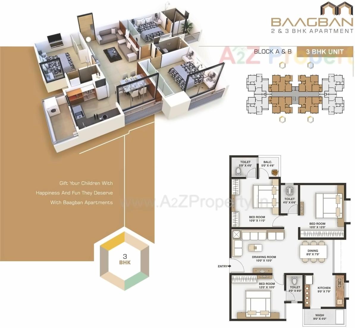 Layout of real estate project Baagban Residency located at City, Ahmedabad, Gujarat