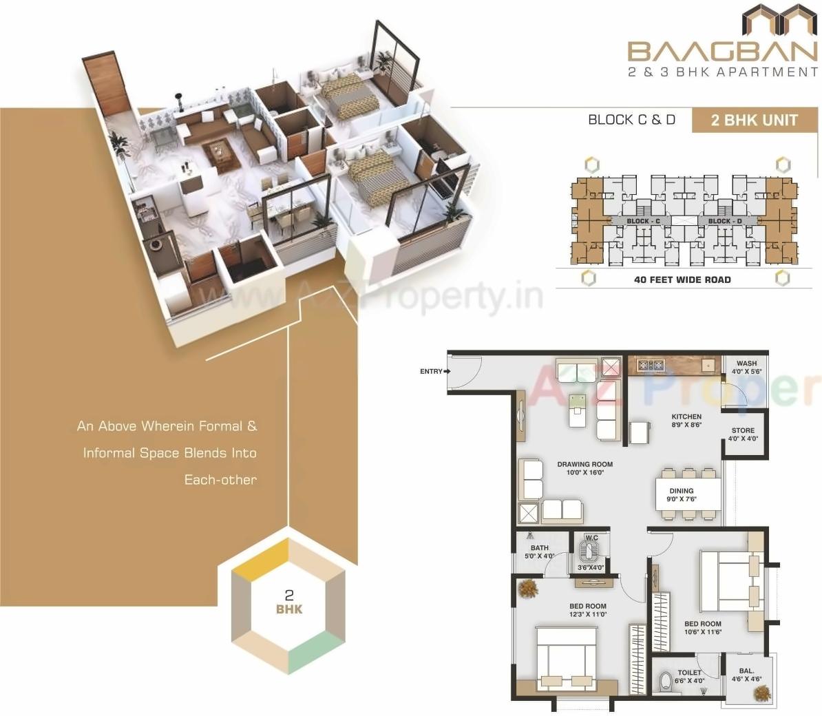 Layout of real estate project Baagban Residency located at City, Ahmedabad, Gujarat
