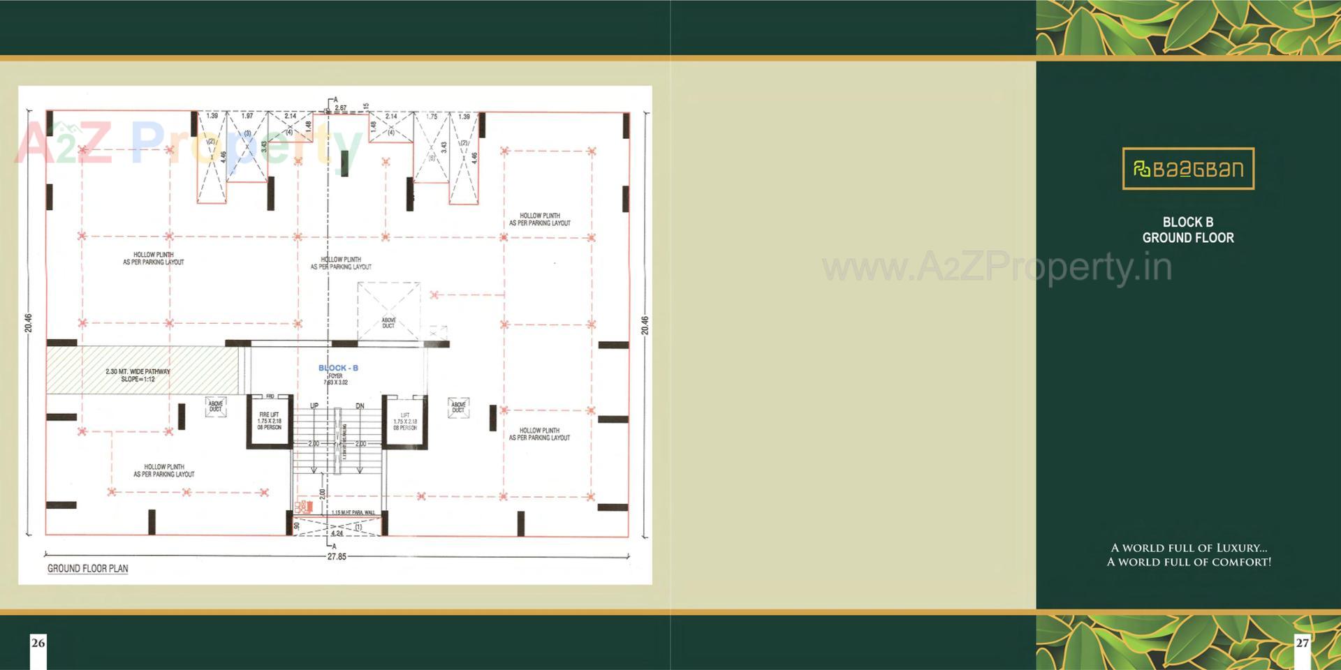 Layout of real estate project Baagban located at Khanpur, Ahmedabad, Gujarat