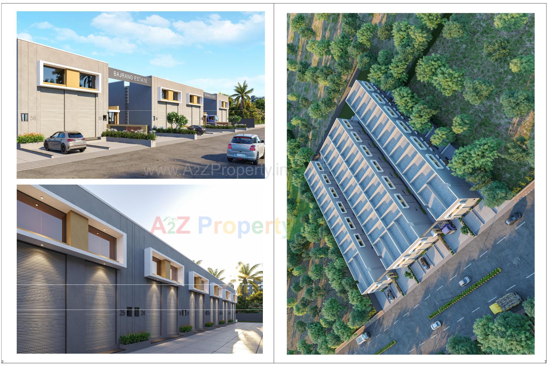 3D Elevation of real estate project Bajrang Estate located at Kathwada, Ahmedabad, Gujarat