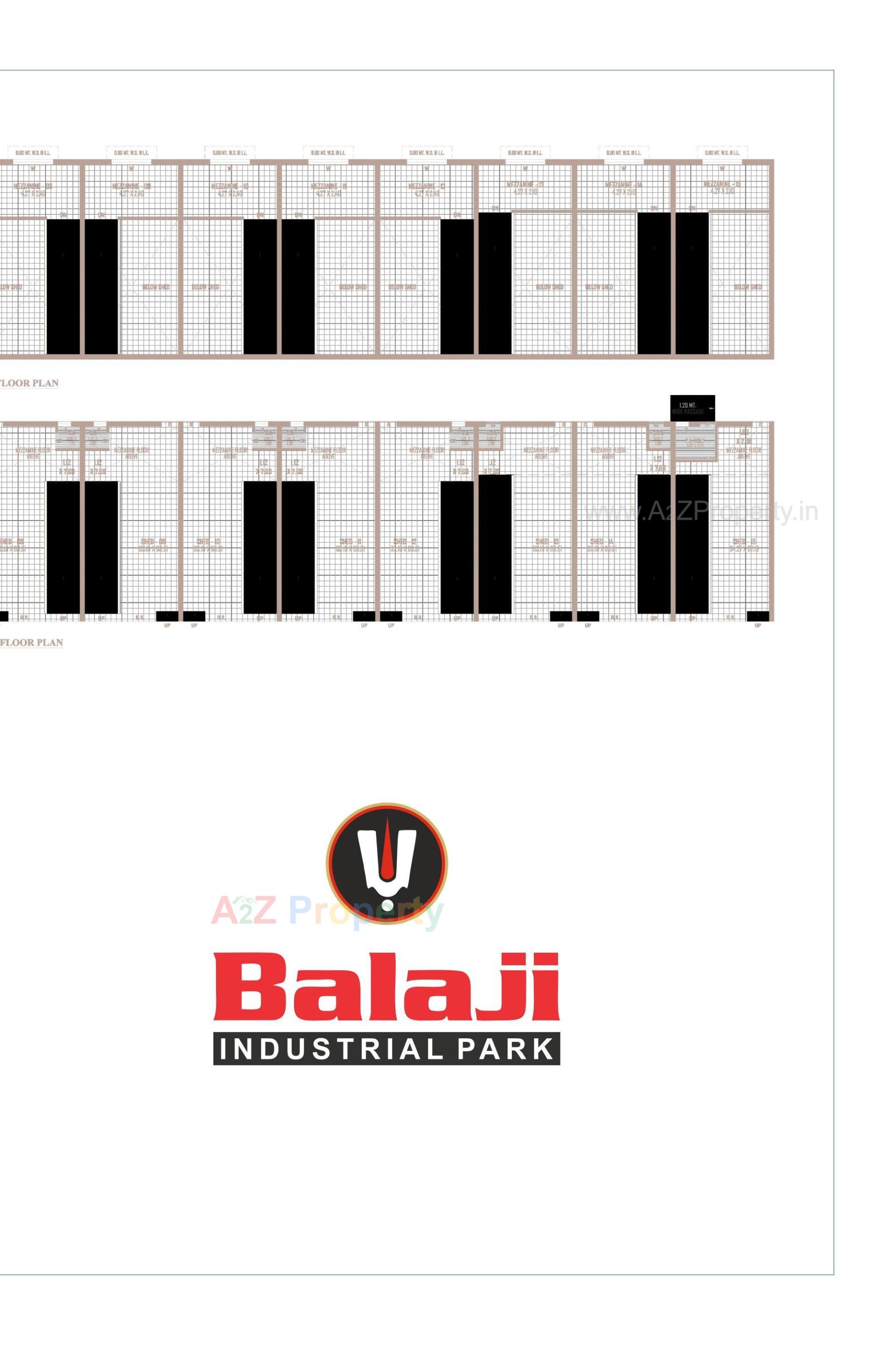 Layout of real estate project Balaji Industrial Park located at Ahmedabad, Ahmedabad, Gujarat
