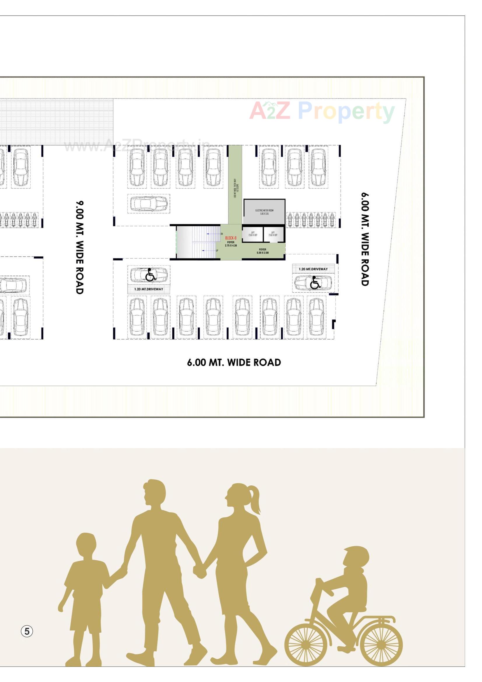 Layout of real estate project Balaji Residency located at Kathwada, Ahmedabad, Gujarat