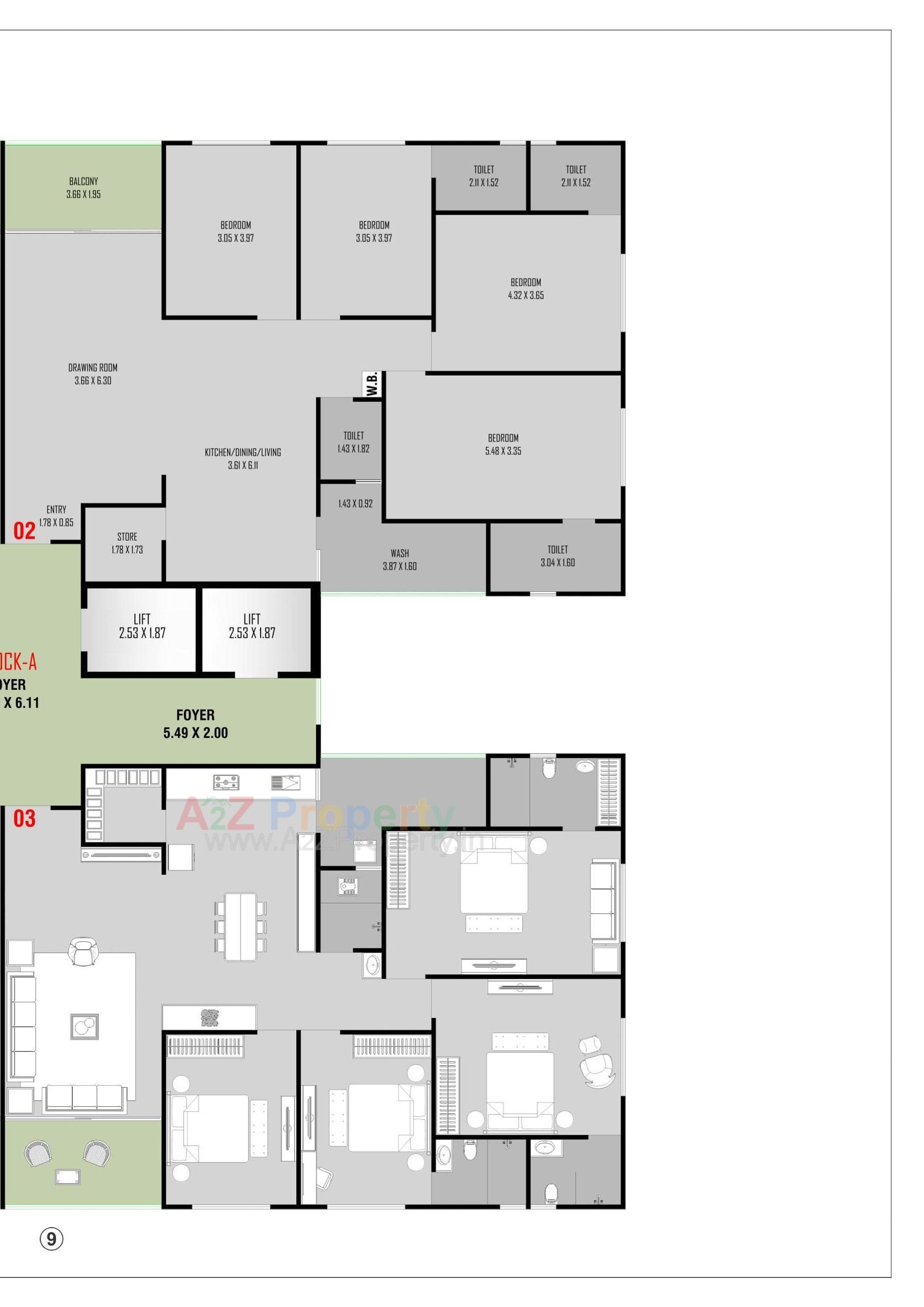 Layout of real estate project Balaji Residency located at Kathwada, Ahmedabad, Gujarat