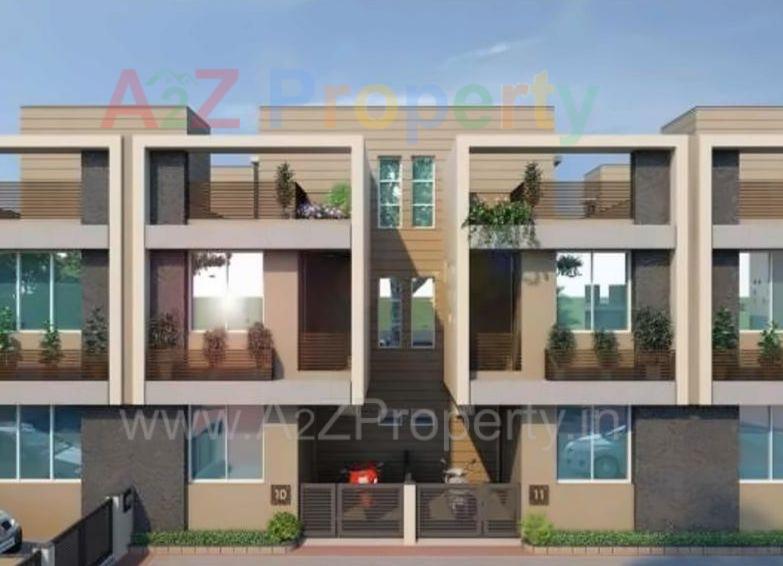 3D Elevation of real estate project Balleshwar Homes located at Hathijan, Ahmedabad, Gujarat