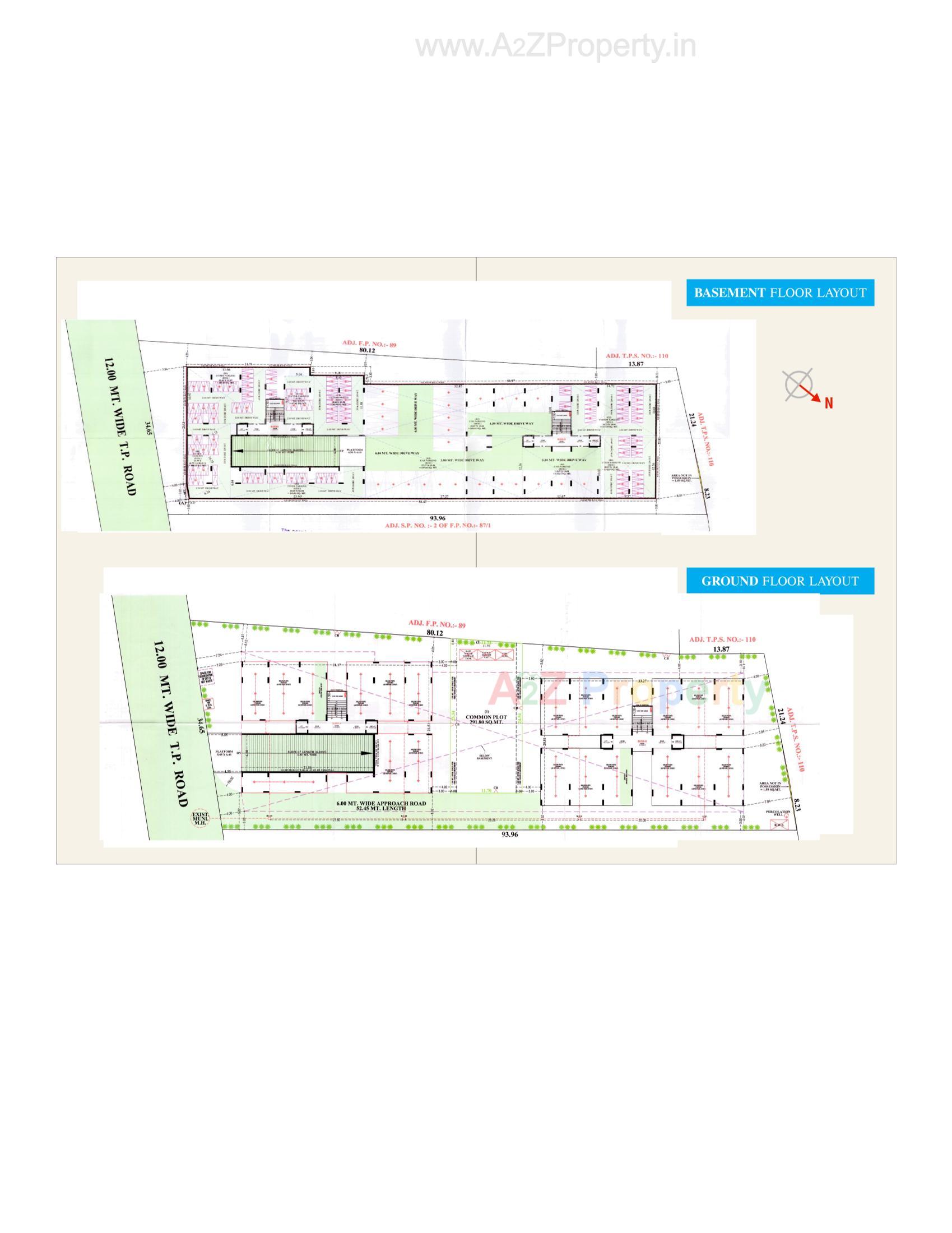 Layout of real estate project Balmukund Crysta located at Nikol, Ahmedabad, Gujarat