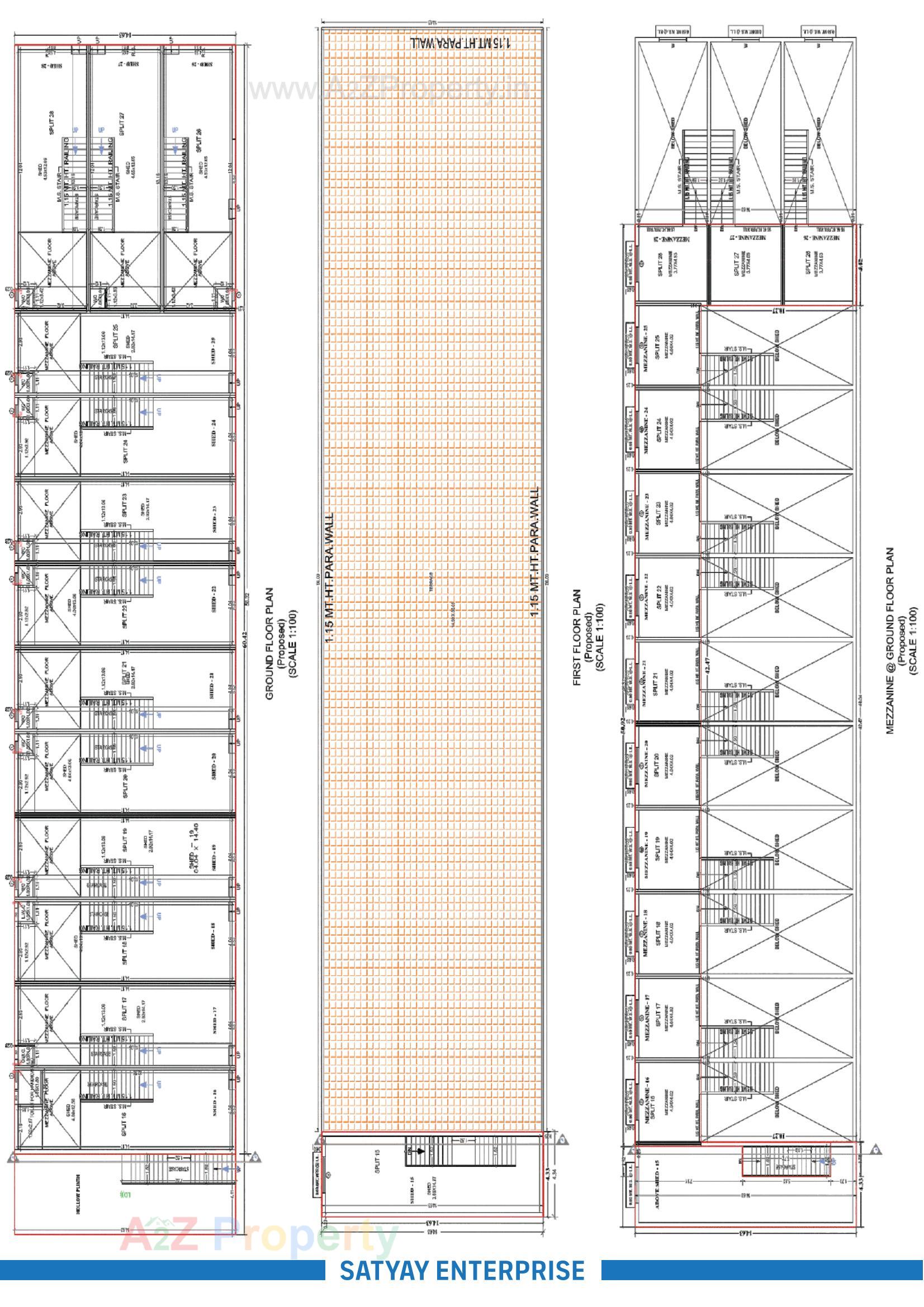 Layout of real estate project Balmukund Industrial Park located at Bhuvaladi, Ahmedabad, Gujarat