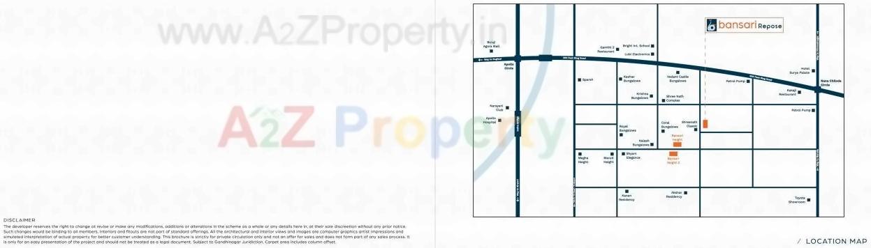  of real estate project Bansari Repose located at Nana-chiloda, Ahmedabad, Gujarat