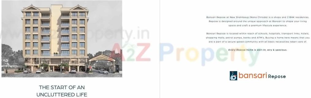  of real estate project Bansari Repose located at Nana-chiloda, Ahmedabad, Gujarat