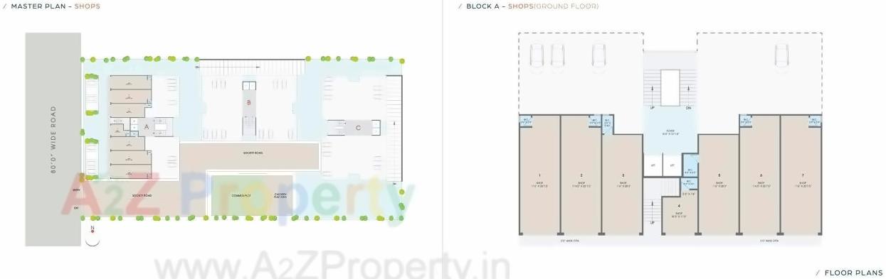 Layout of real estate project Bansari Repose located at Nana-chiloda, Ahmedabad, Gujarat