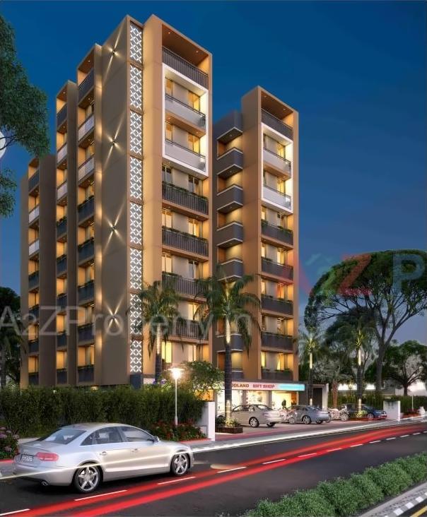 3D Elevation of real estate project Bapashree Heights located at Vastral, Ahmedabad, Gujarat