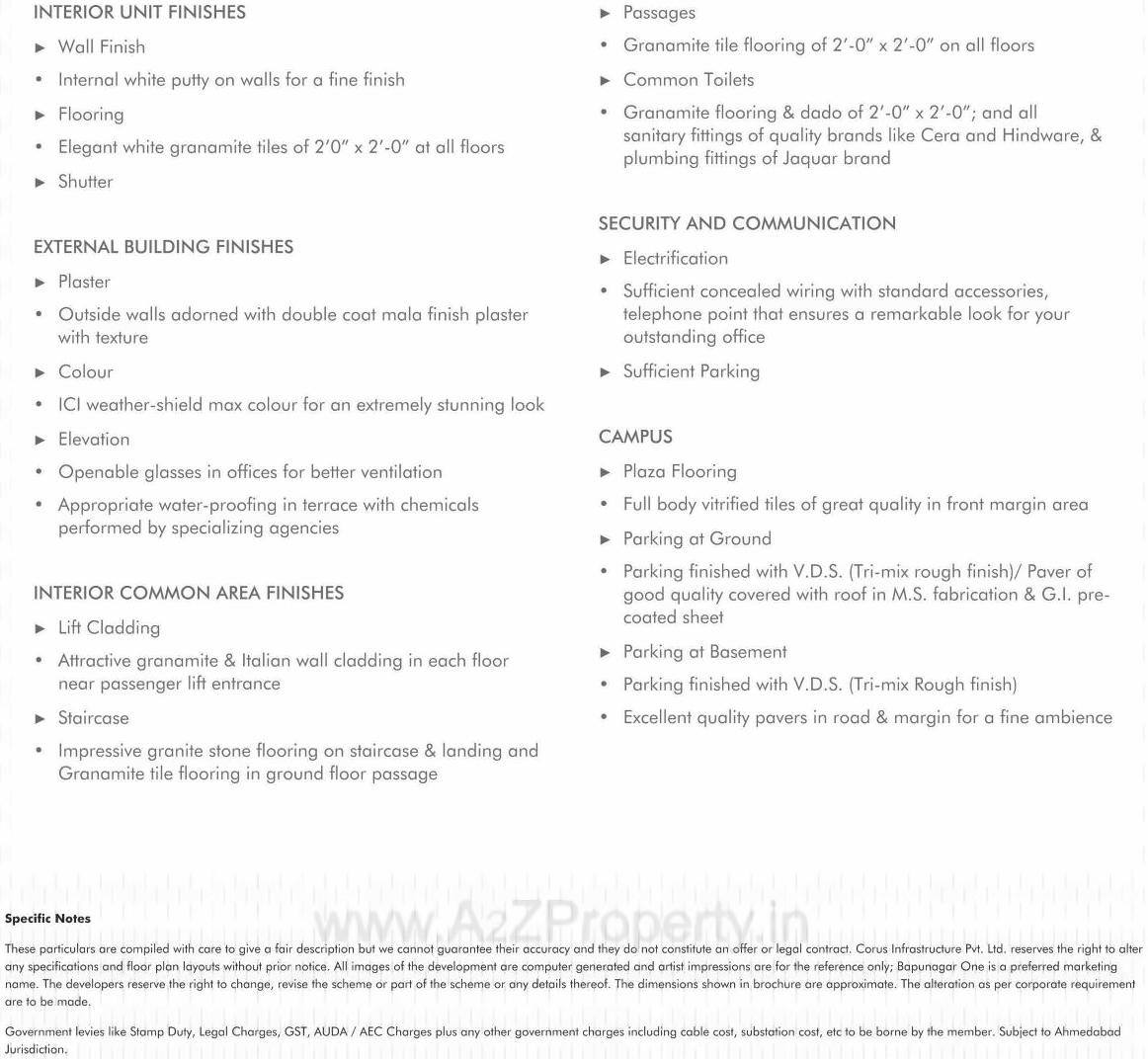 Project Specifications