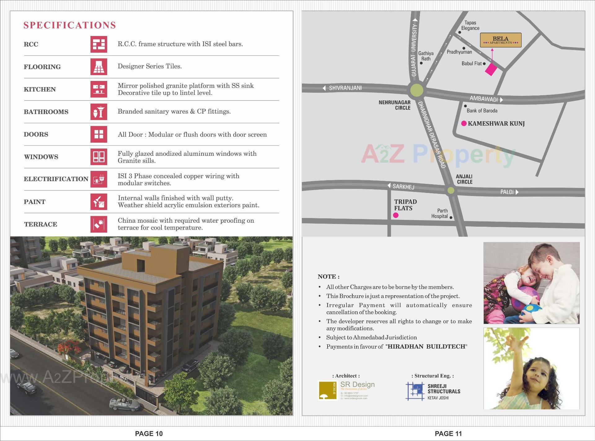  of real estate project Bela Apartment located at Paldi, Ahmedabad, Gujarat