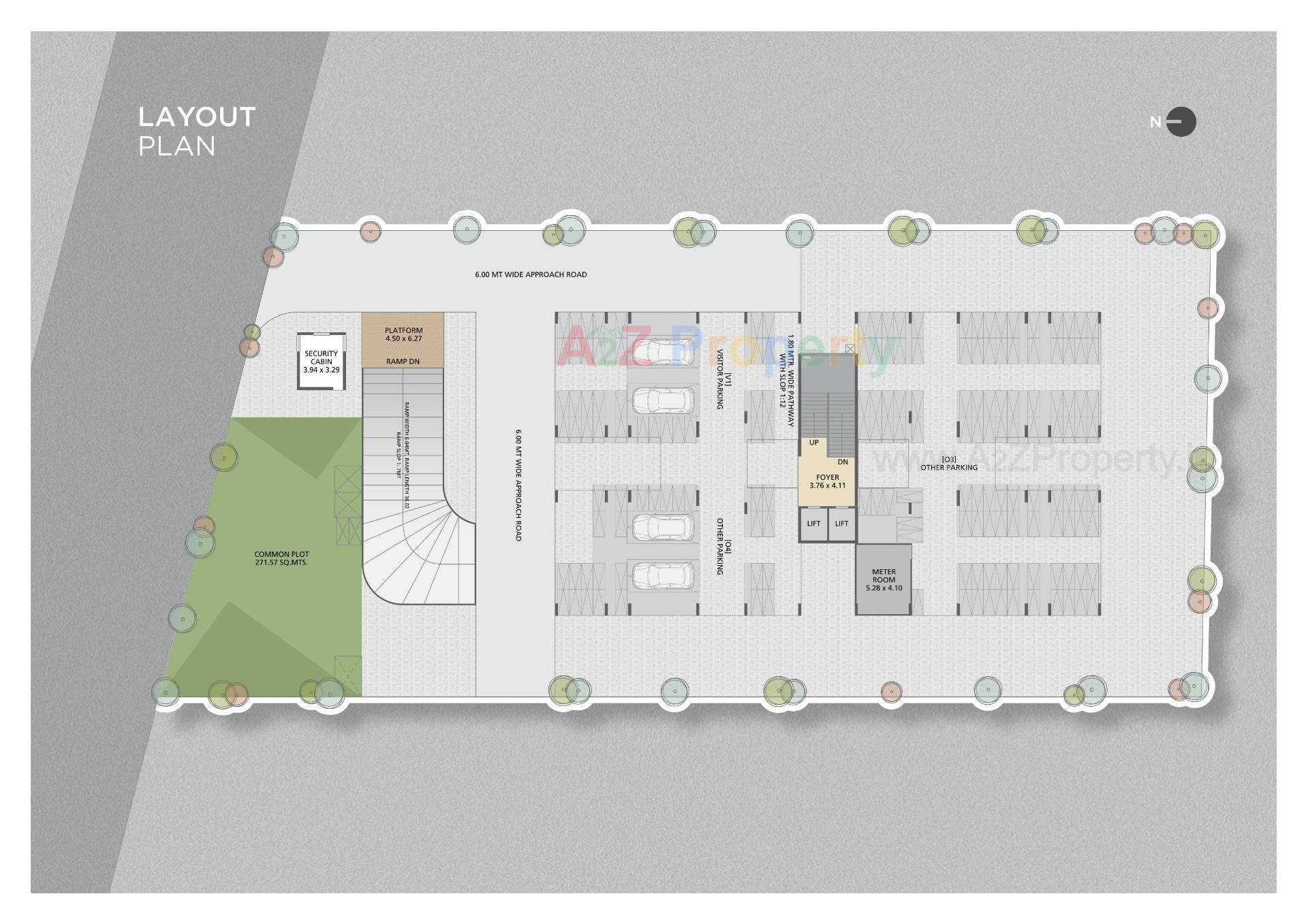 Layout of real estate project Best Galaxy located at Makarba, Ahmedabad, Gujarat