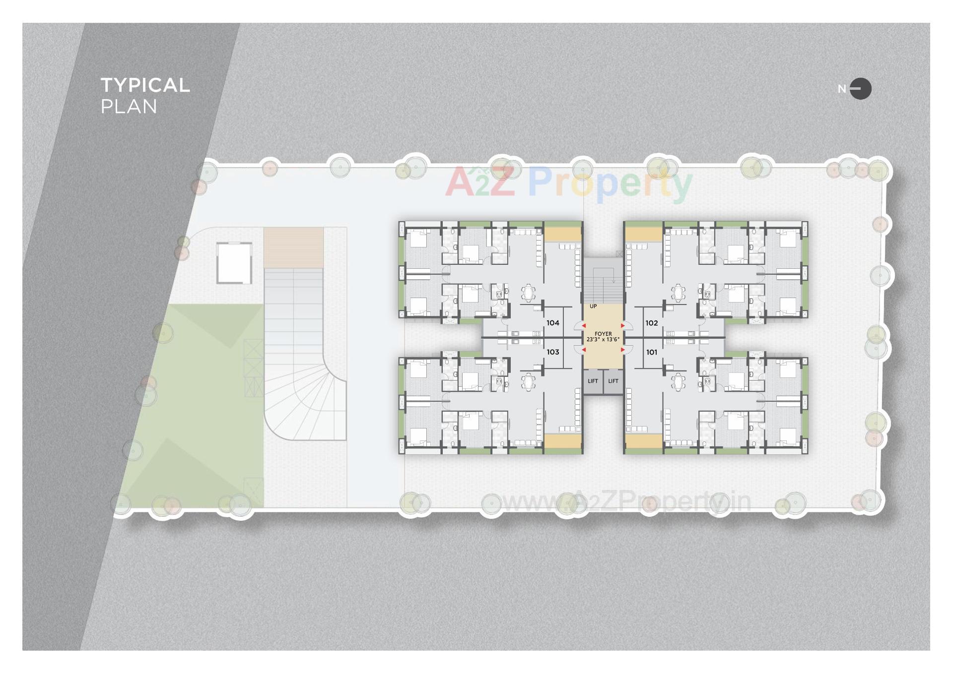 Layout of real estate project Best Galaxy located at Makarba, Ahmedabad, Gujarat
