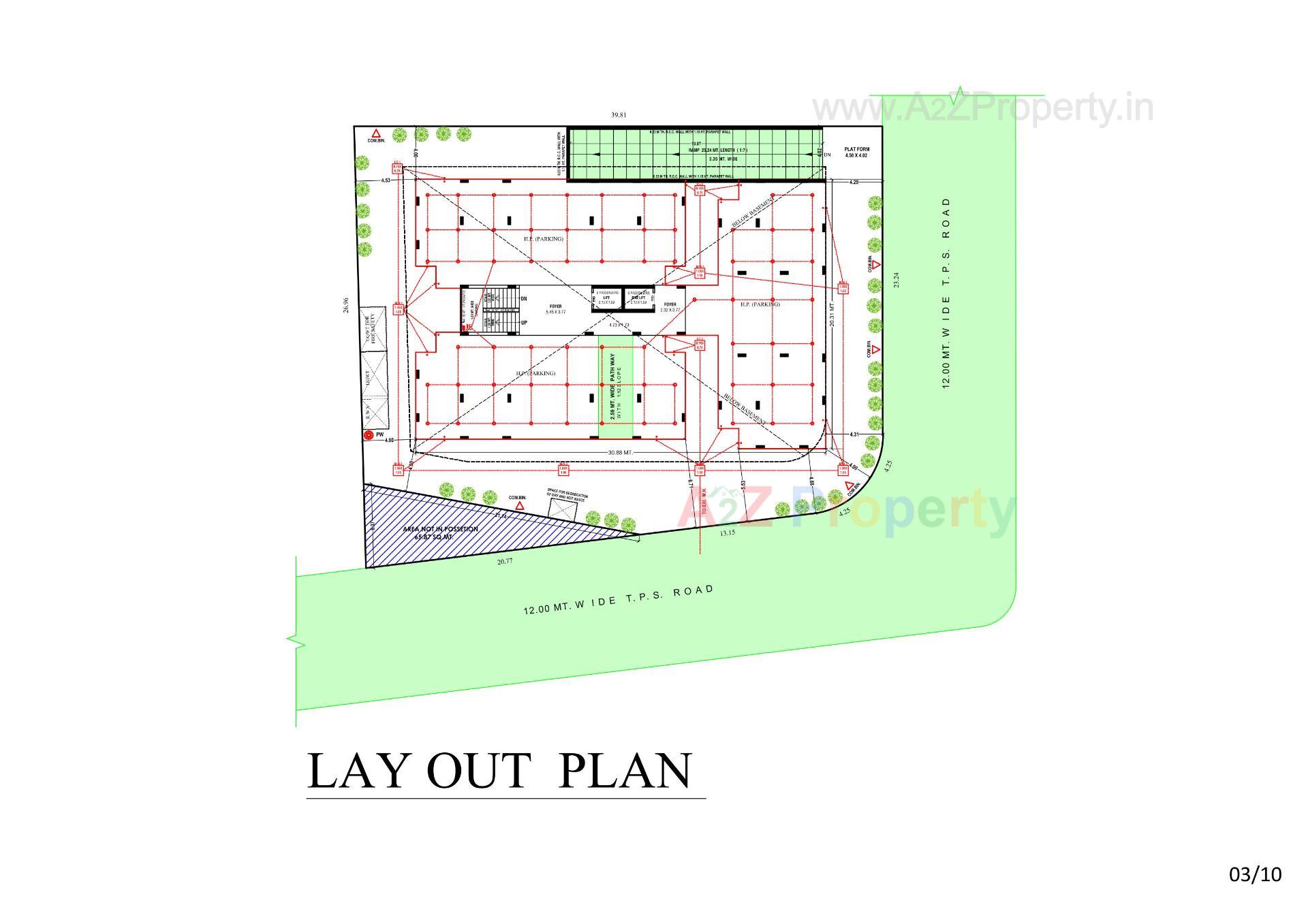 Layout of real estate project Best Qalb located at Okaf, Ahmedabad, Gujarat