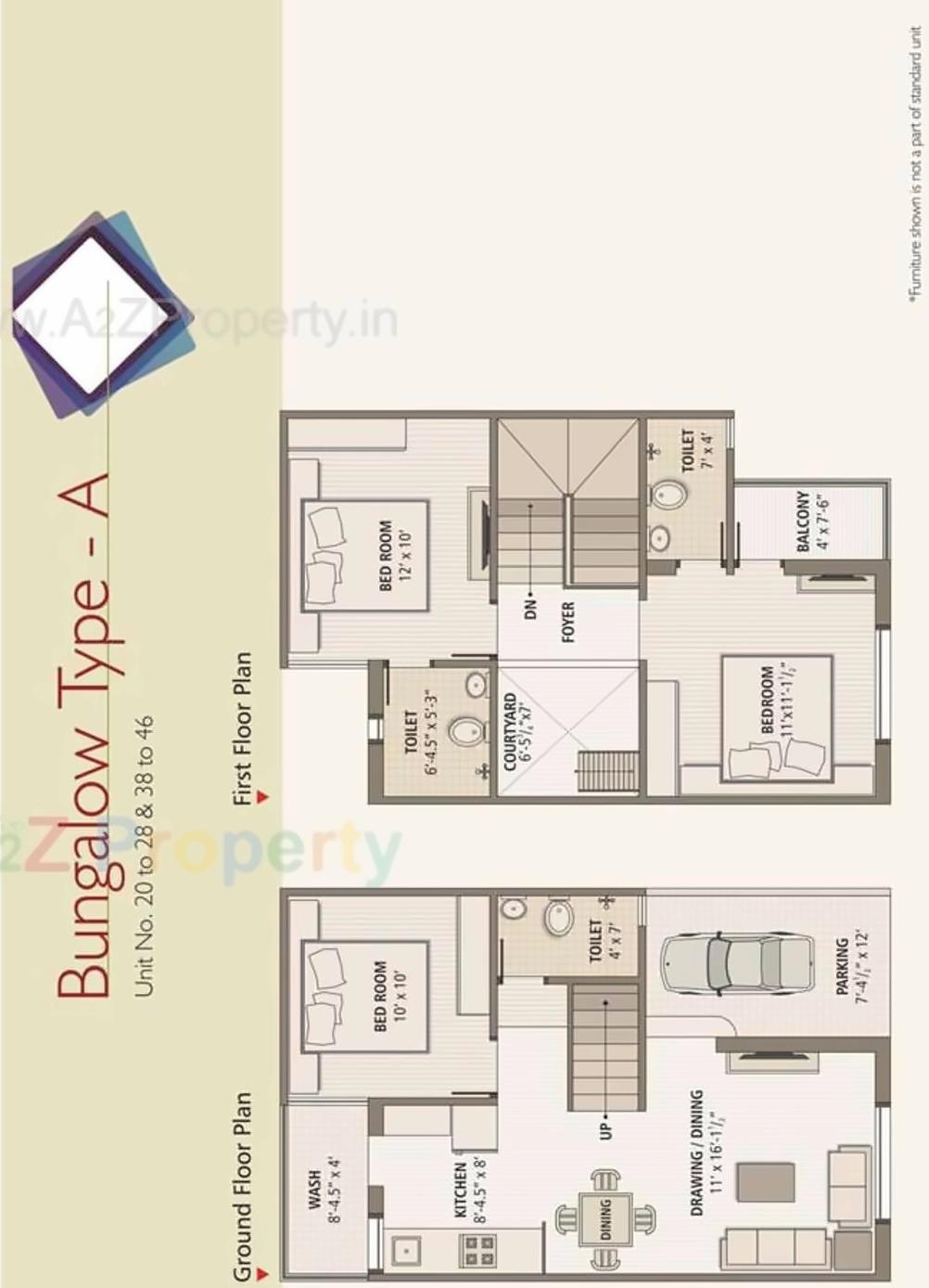 Layout of real estate project Bhagirath Serenity located at Lambha, Ahmedabad, Gujarat