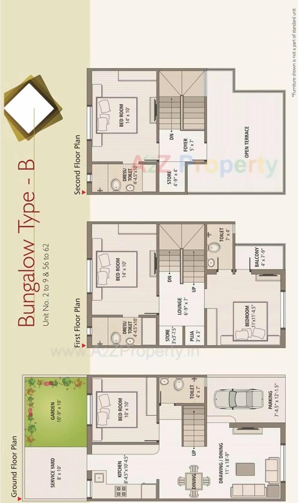Layout of real estate project Bhagirath Serenity located at Lambha, Ahmedabad, Gujarat