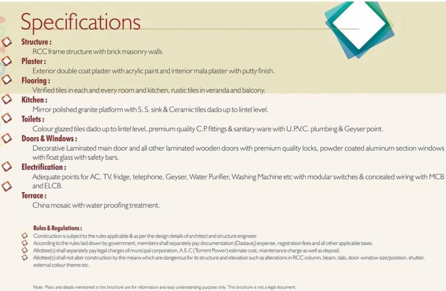  of real estate project Bhagirath Serenity located at Lambha, Ahmedabad, Gujarat