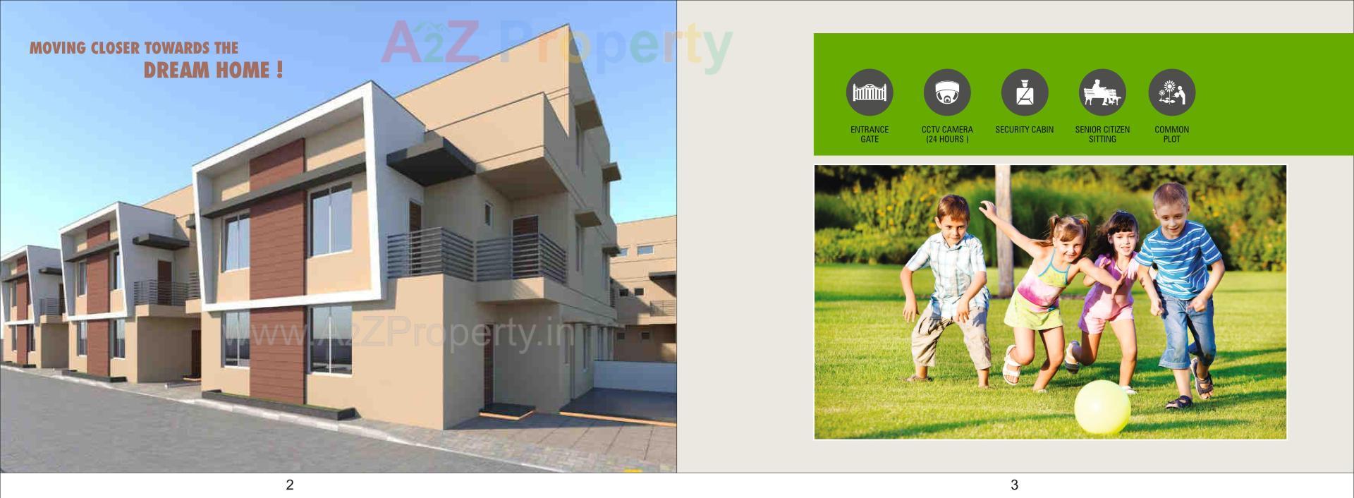 3D Elevation of real estate project Bhagirath Serenity located at Lambha, Ahmedabad, Gujarat