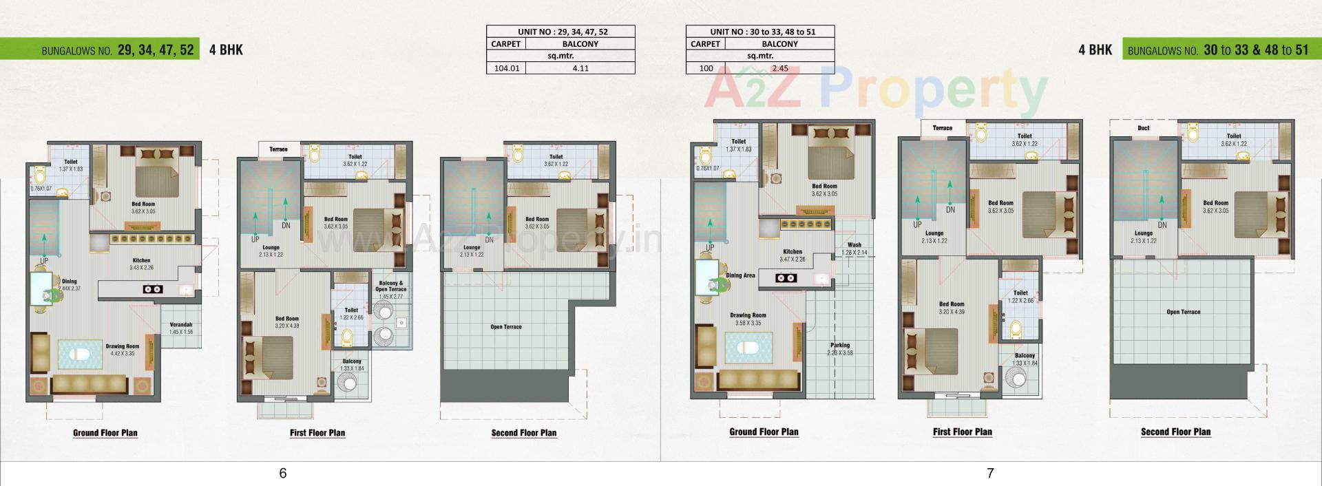 Layout of real estate project Bhagirath Serenity located at Lambha, Ahmedabad, Gujarat