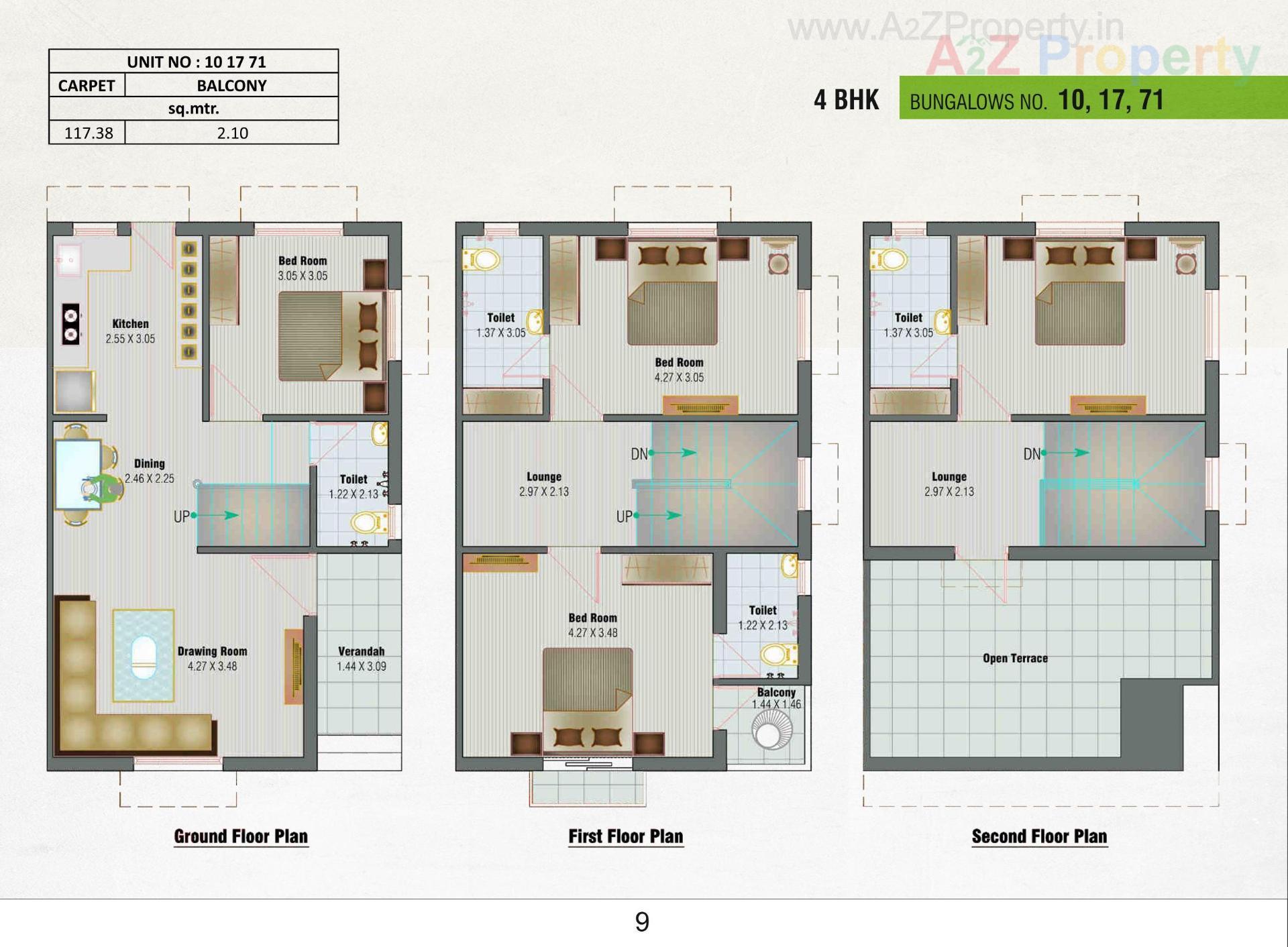 Layout of real estate project Bhagirath Serenity located at Lambha, Ahmedabad, Gujarat