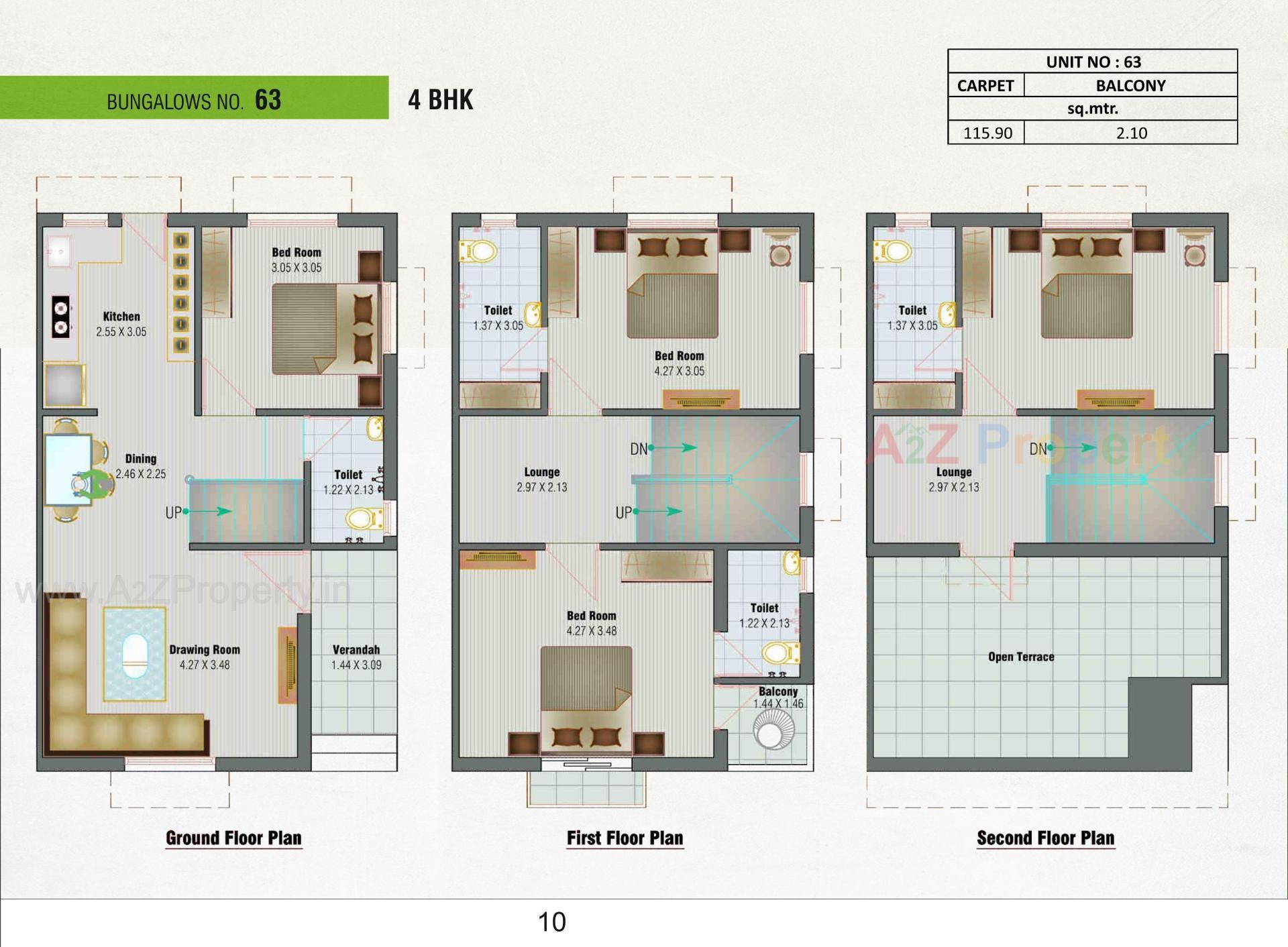 Layout of real estate project Bhagirath Serenity located at Lambha, Ahmedabad, Gujarat