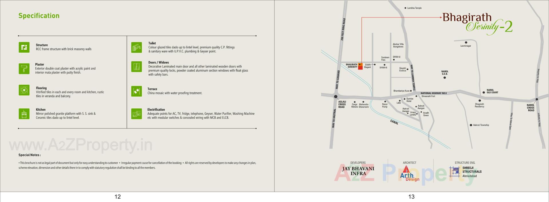  of real estate project Bhagirath Serenity located at Lambha, Ahmedabad, Gujarat