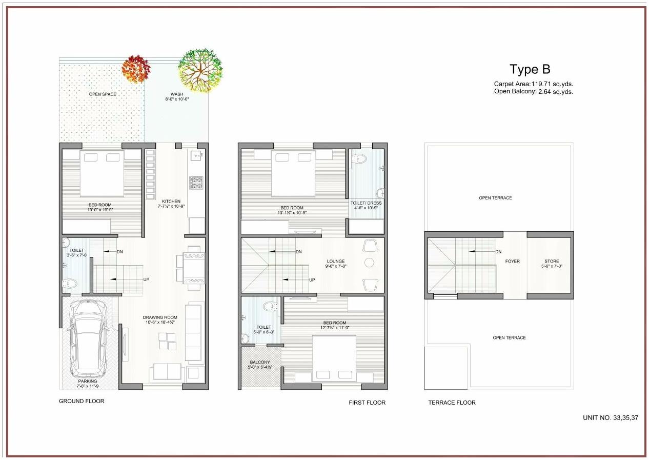 Layout of real estate project Bhagirath South Park located at Lambha, Ahmedabad, Gujarat