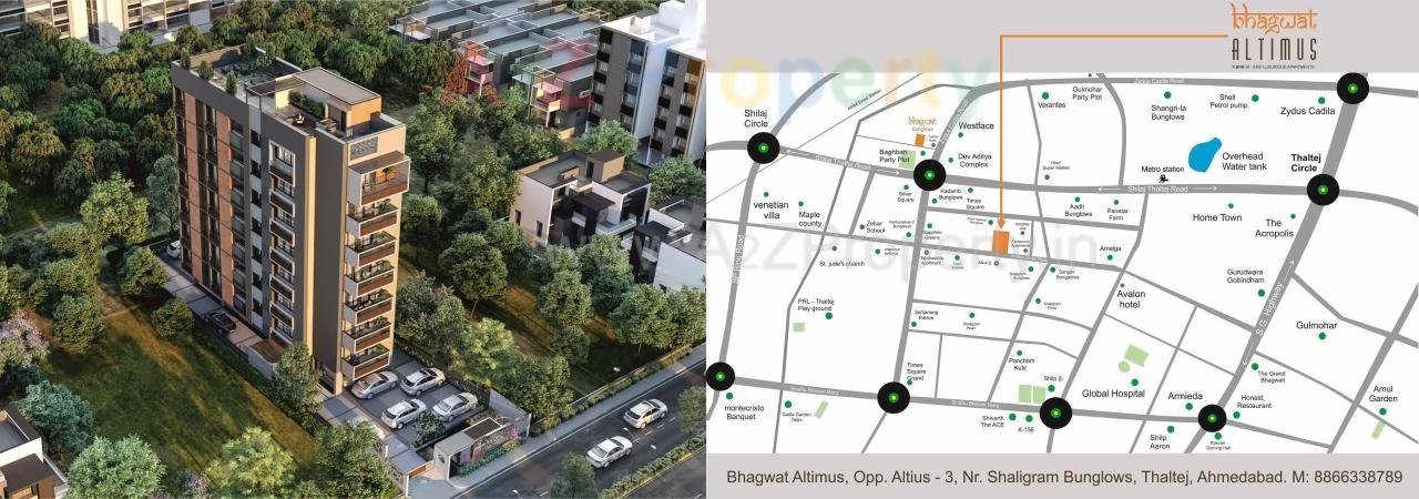  of real estate project Bhagwat Altimus located at Thaltej, Ahmedabad, Gujarat