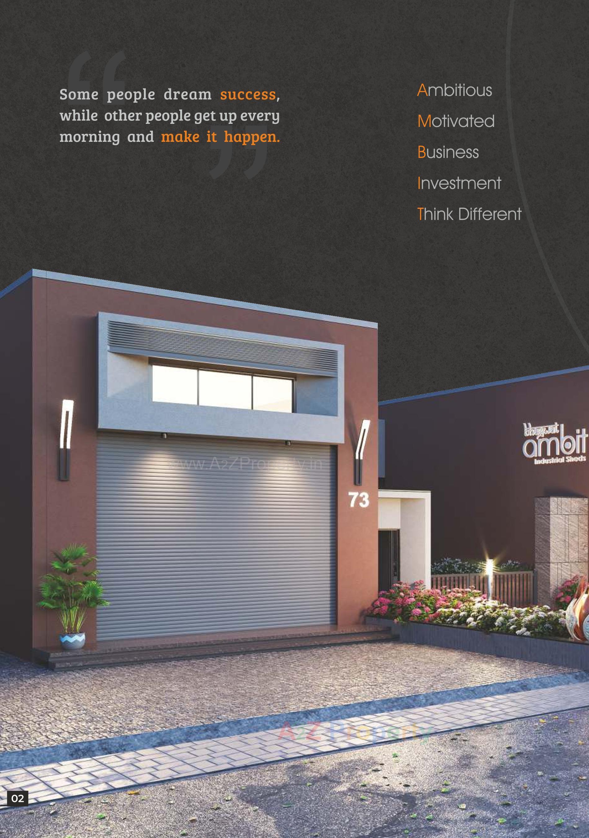 3D Elevation of real estate project Bhagwat Ambit located at Kathwada, Ahmedabad, Gujarat