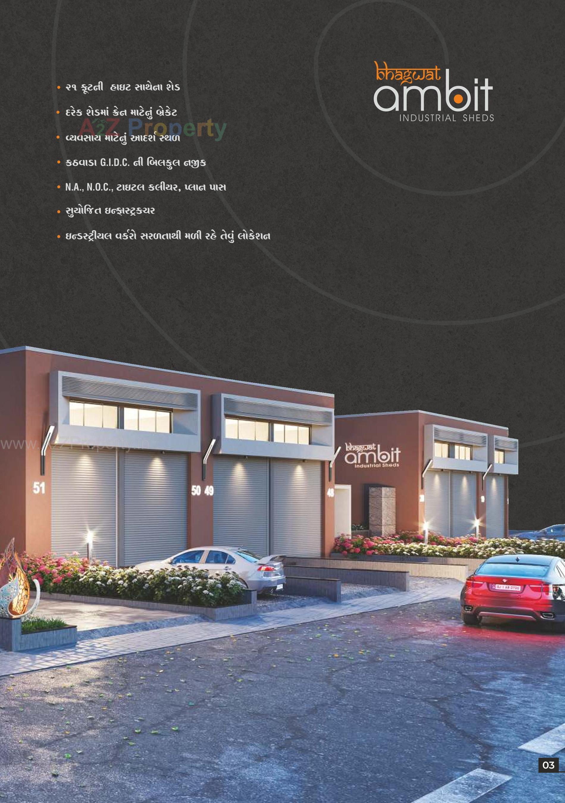 3D Elevation of real estate project Bhagwat Ambit located at Kathwada, Ahmedabad, Gujarat