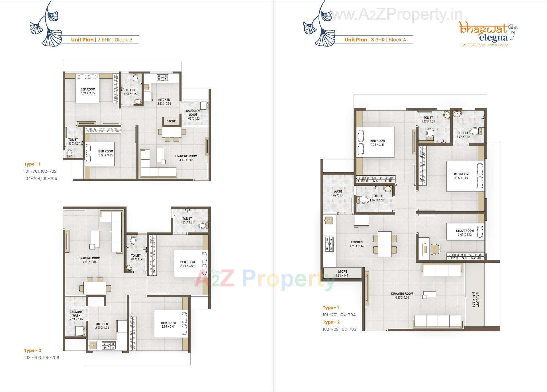 Layout of real estate project Bhagwat Elegna located at Vatva, Ahmedabad, Gujarat