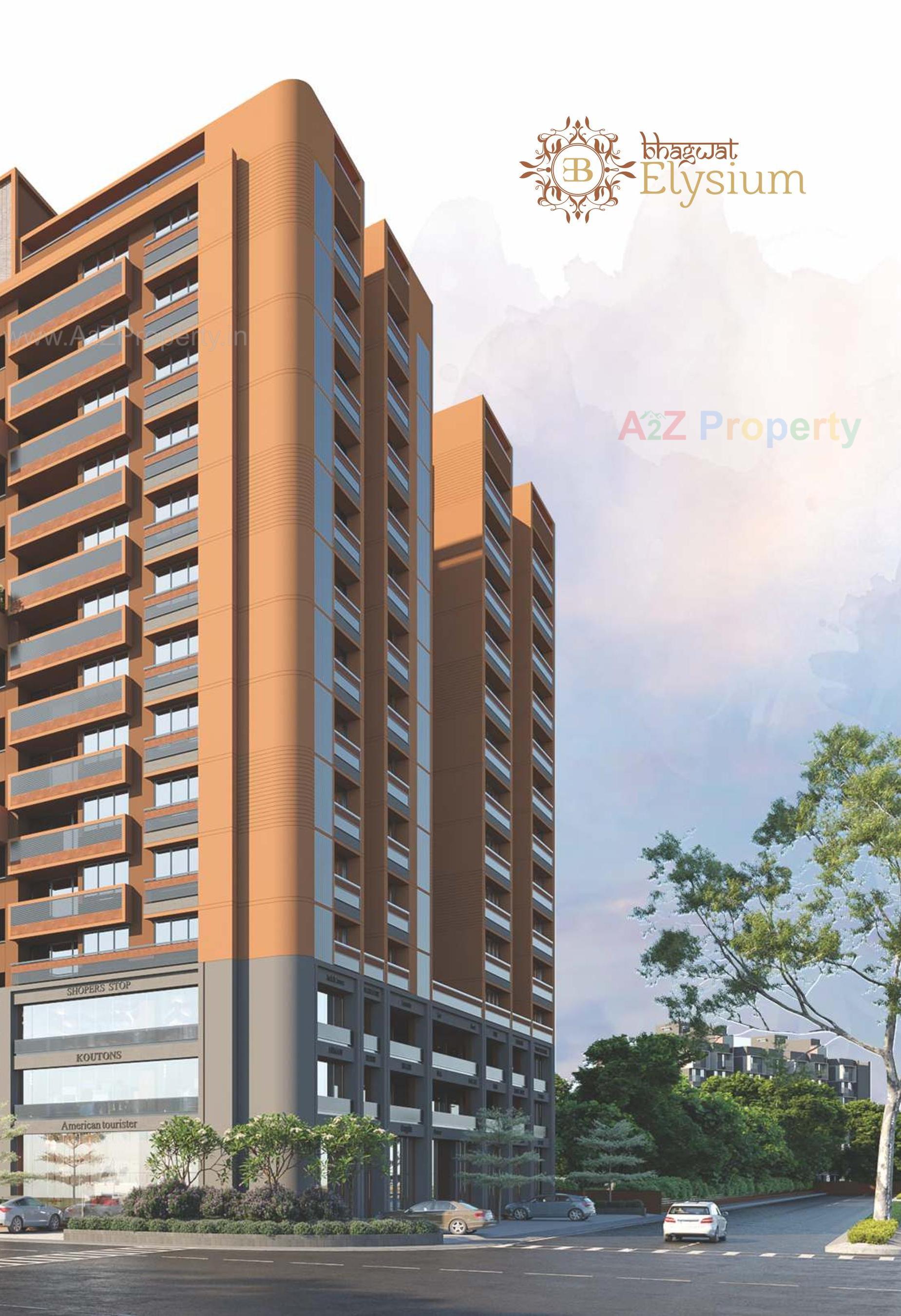 3D Elevation of real estate project Bhagwat Elysium located at Nikol, Ahmedabad, Gujarat