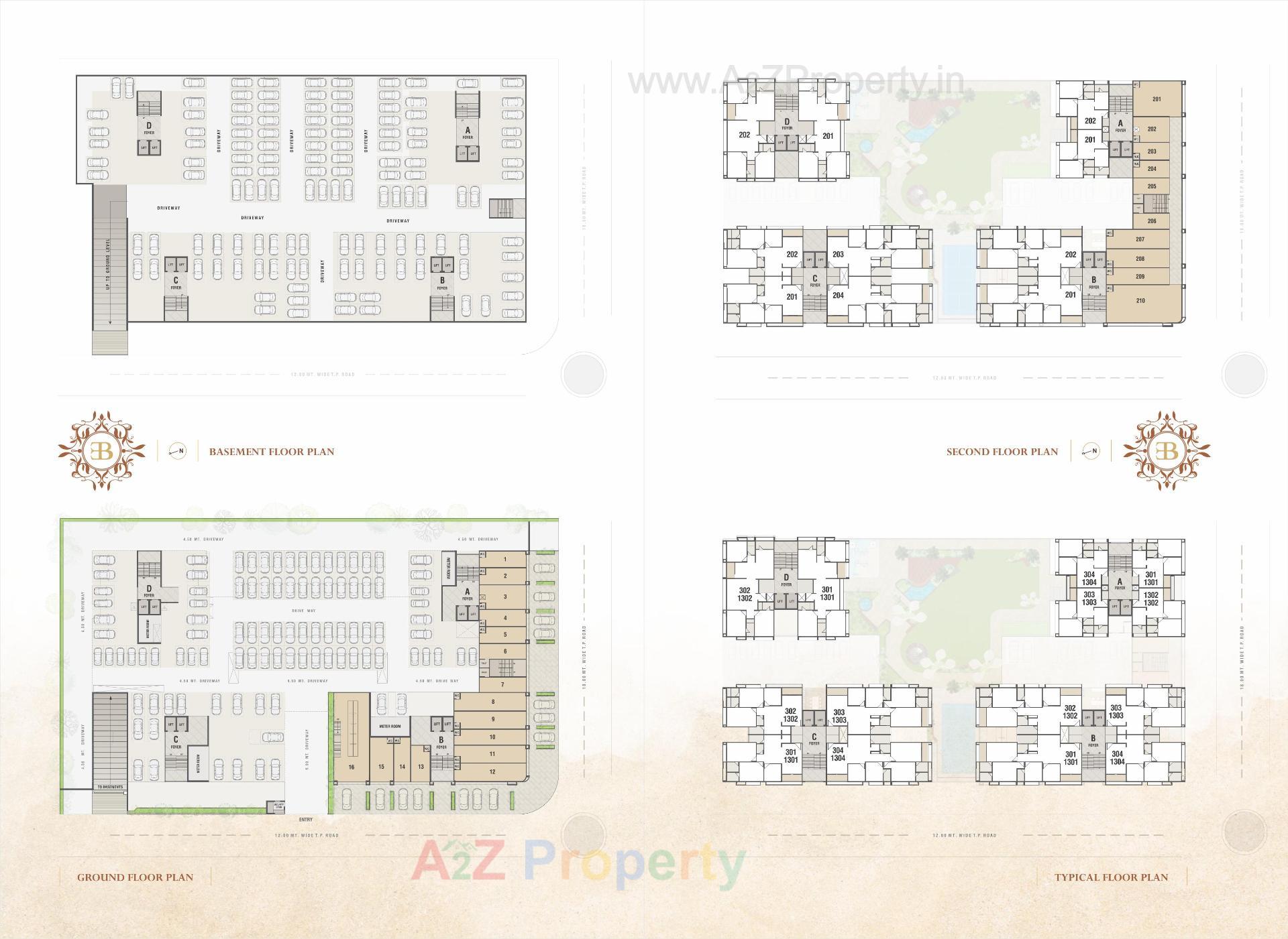 Layout of real estate project Bhagwat Elysium located at Nikol, Ahmedabad, Gujarat