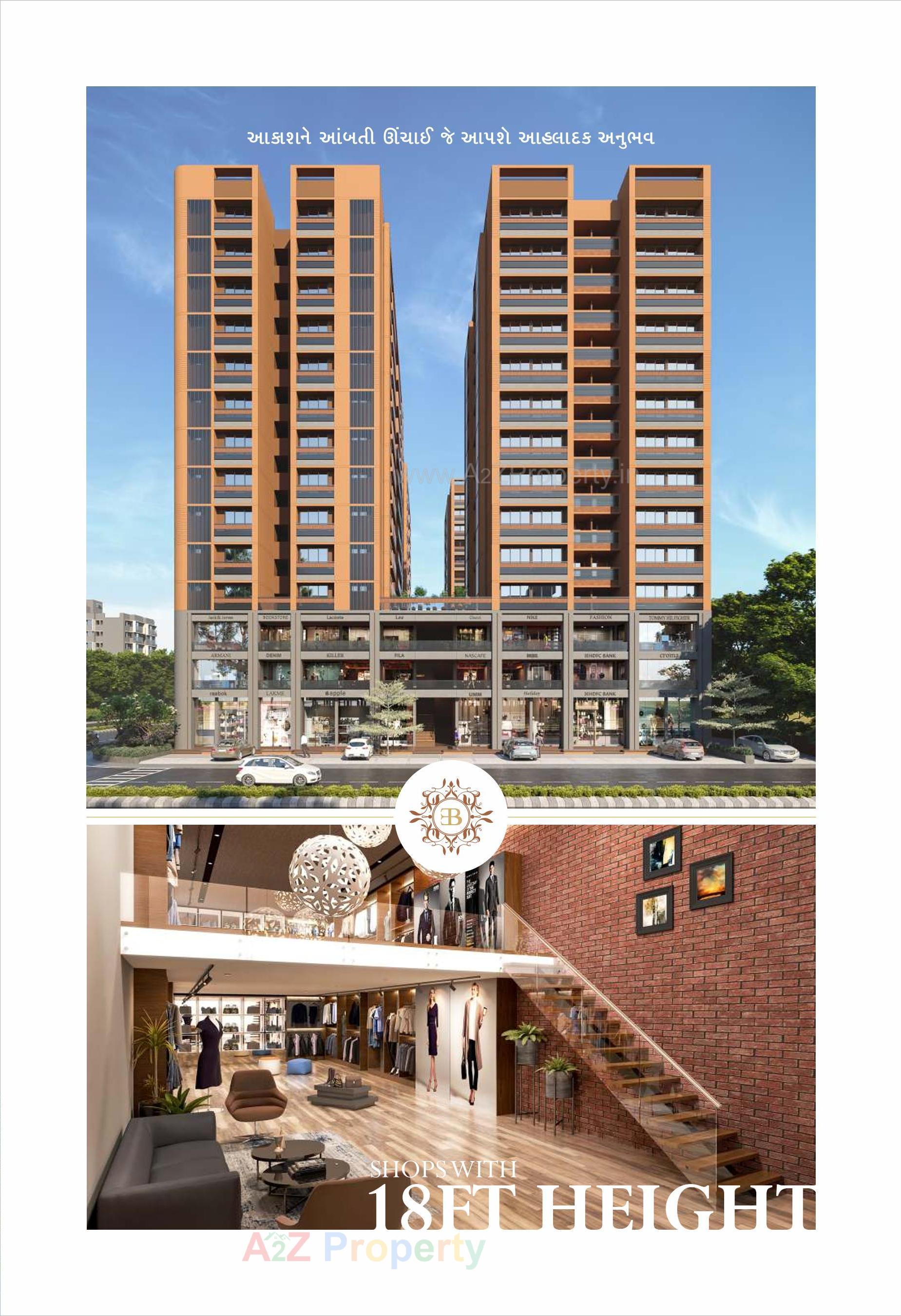 3D Elevation of real estate project Bhagwat Elysium located at Nikol, Ahmedabad, Gujarat