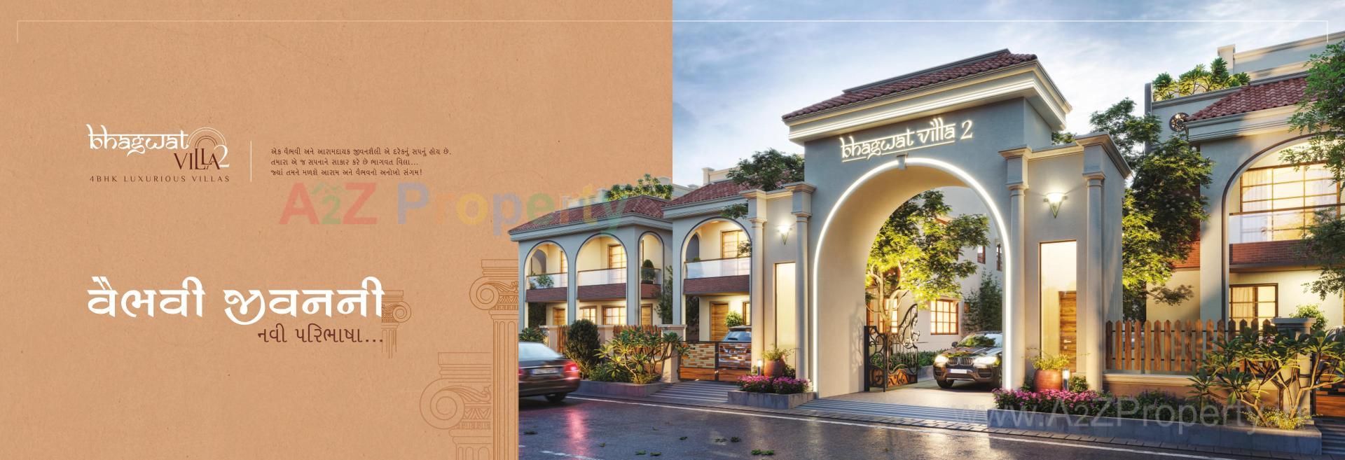 3D Elevation of real estate project Bhagwat Villa located at Vatva, Ahmedabad, Gujarat