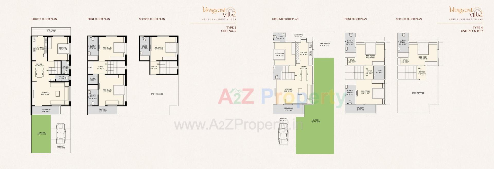 Layout of real estate project Bhagwat Villa located at Vatva, Ahmedabad, Gujarat