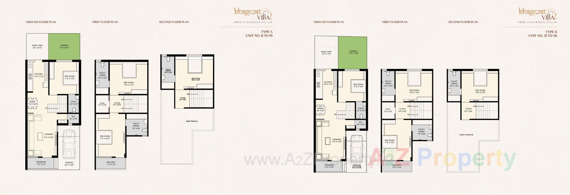 Layout of real estate project Bhagwat Villa located at Vatva, Ahmedabad, Gujarat